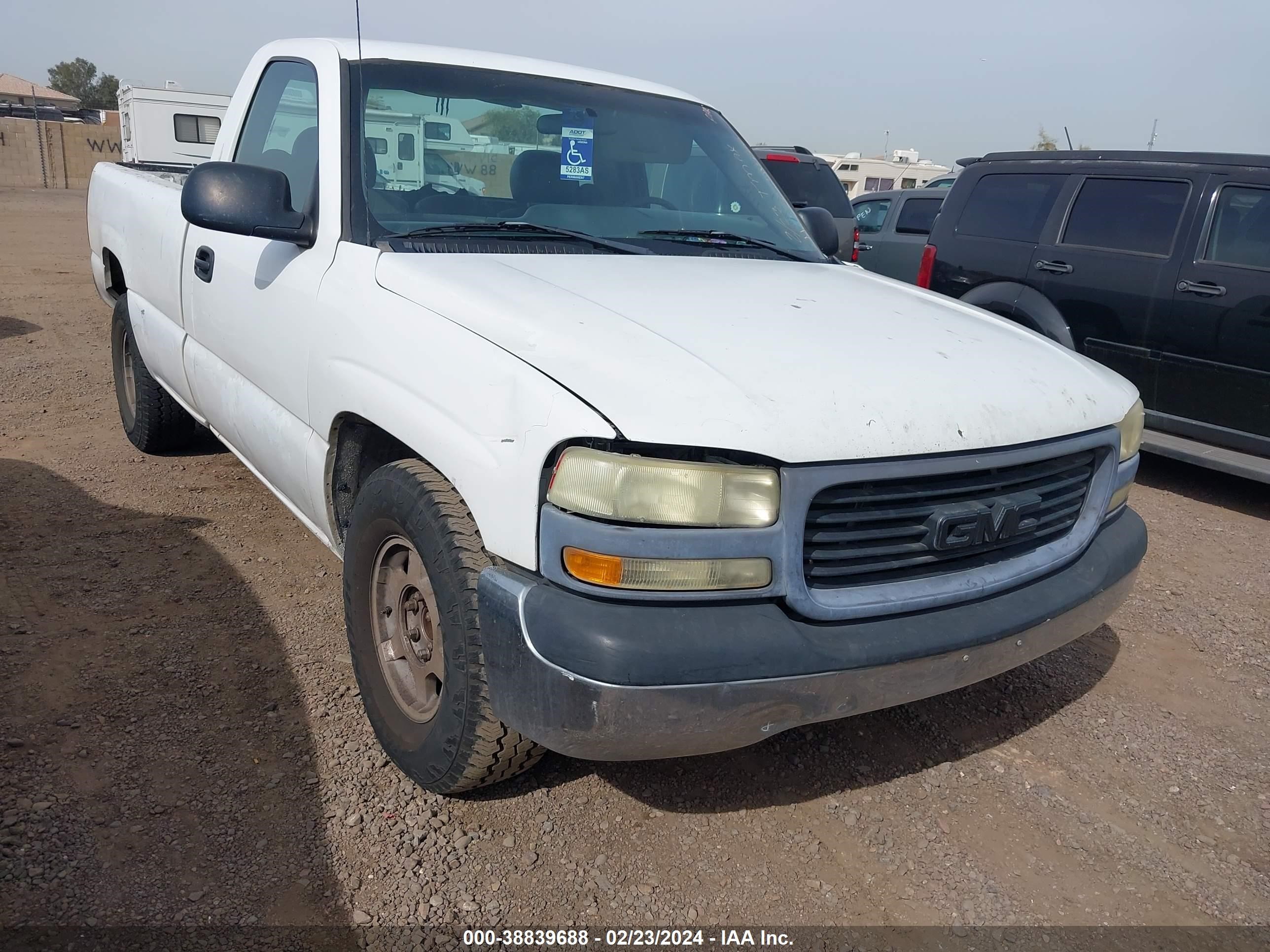 gmc sierra 2001 1gtec14v11e901293