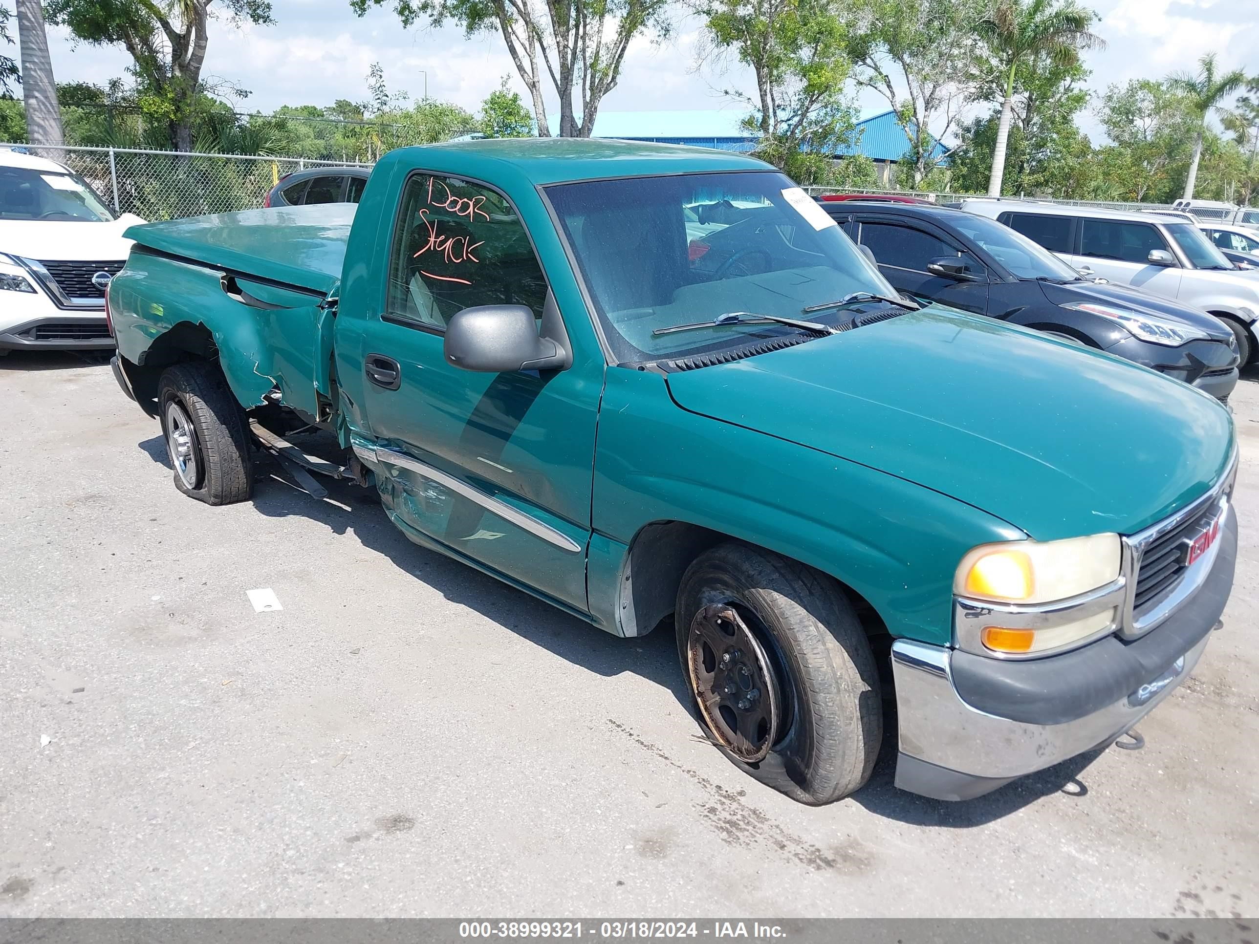 gmc sierra 2001 1gtec14v91z184277