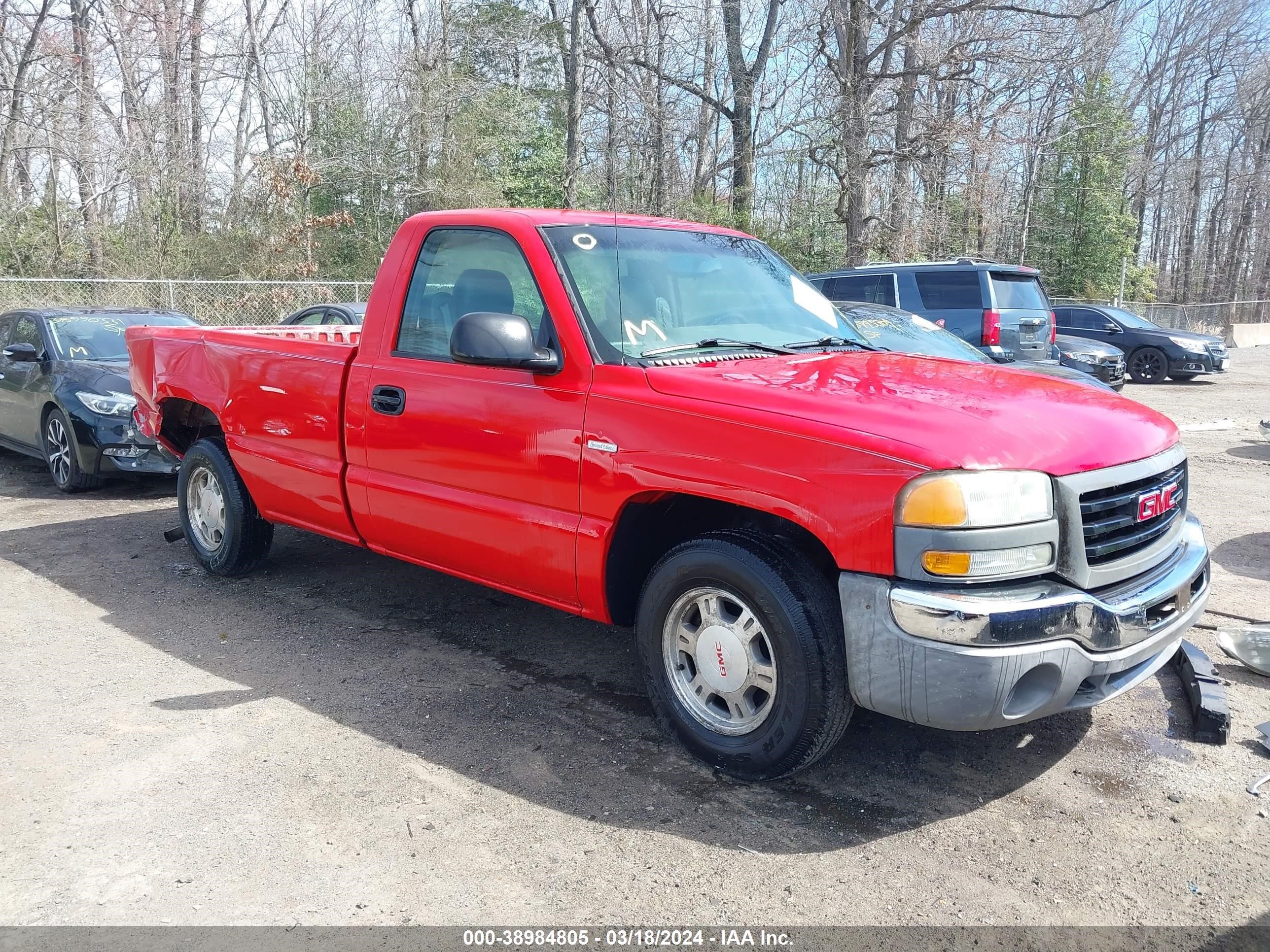 gmc sierra 2003 1gtec14x73z316165