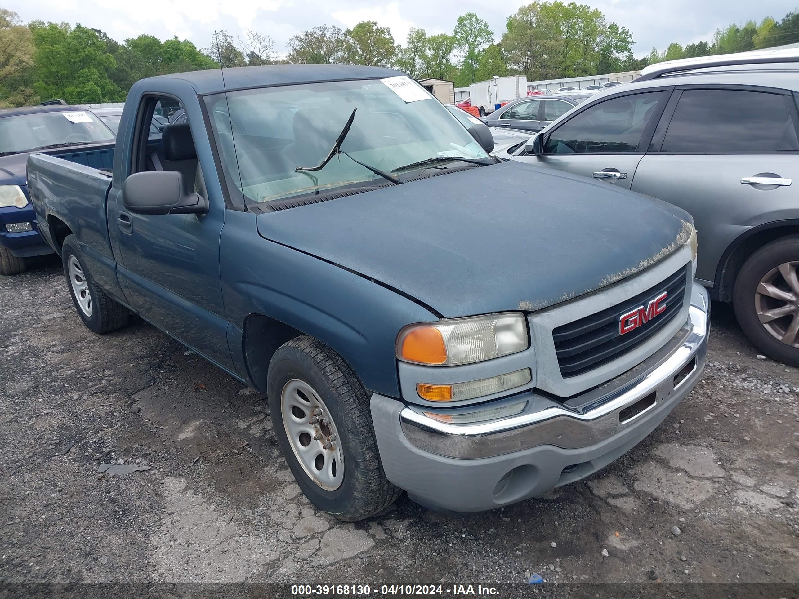 gmc sierra 2007 1gtec14x77z116022