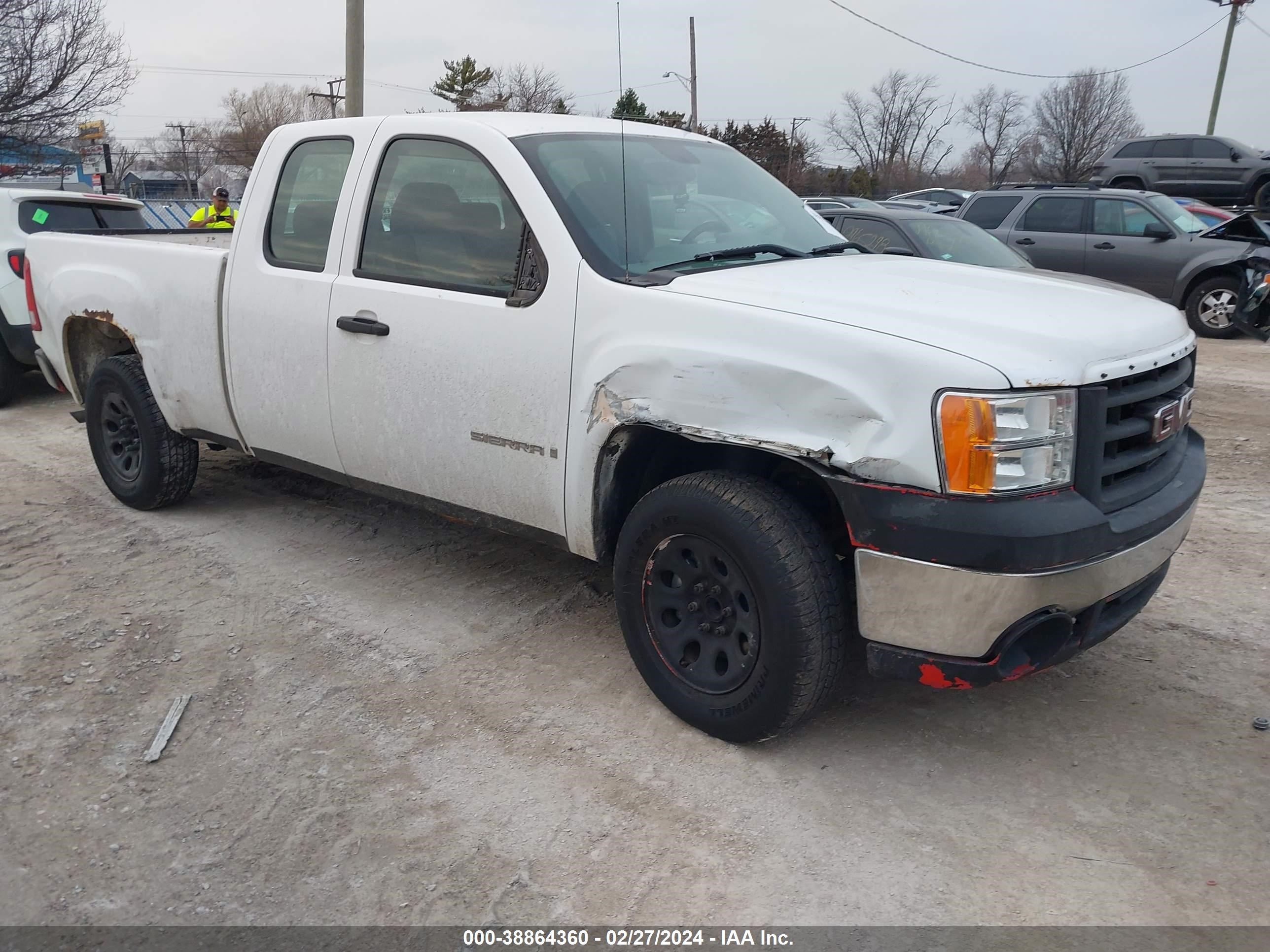 gmc sierra 2008 1gtec19x58z151071