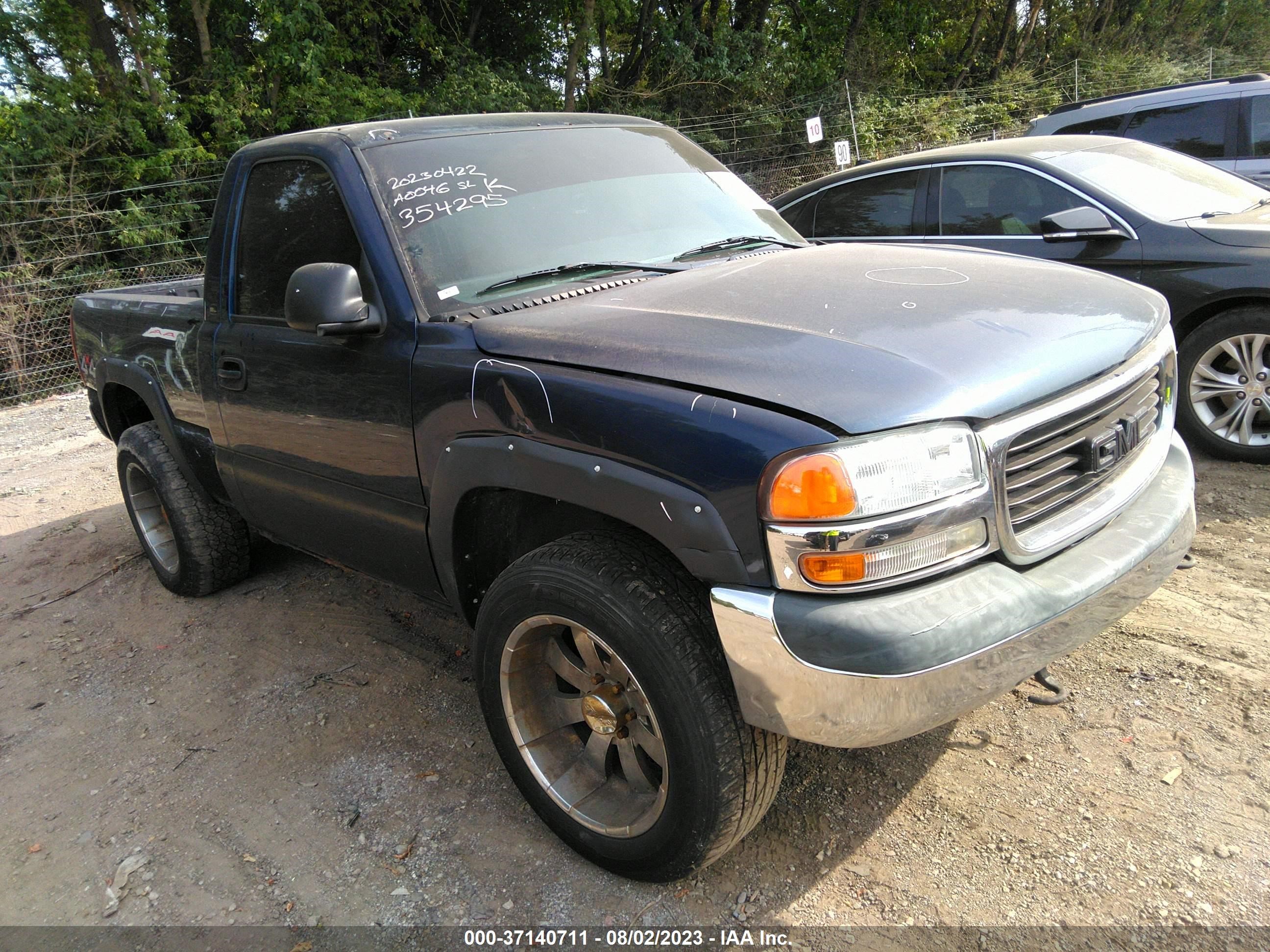 gmc sierra 2000 1gtek14v0yz354295