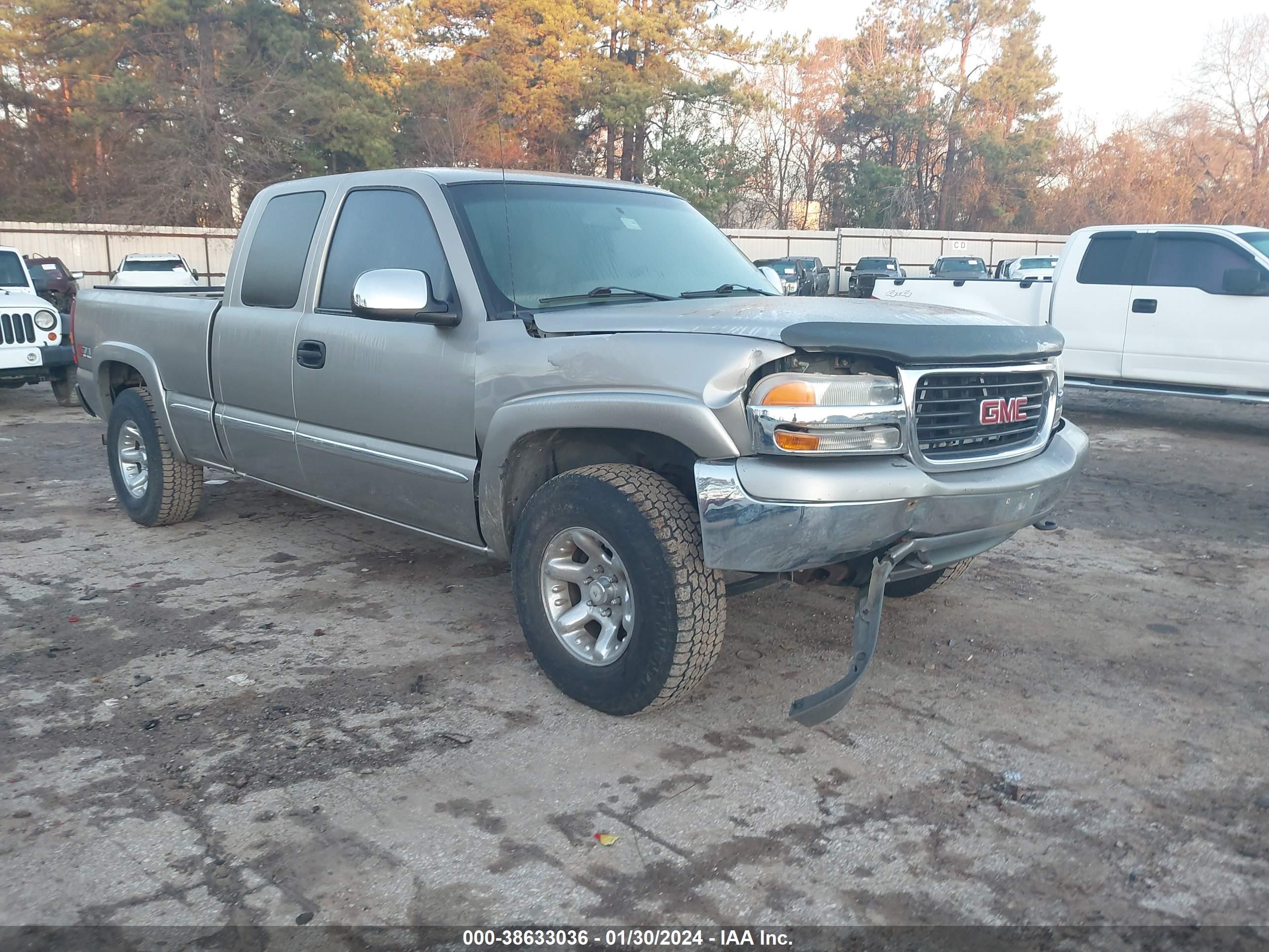 gmc sierra 2002 1gtek19t02z129728