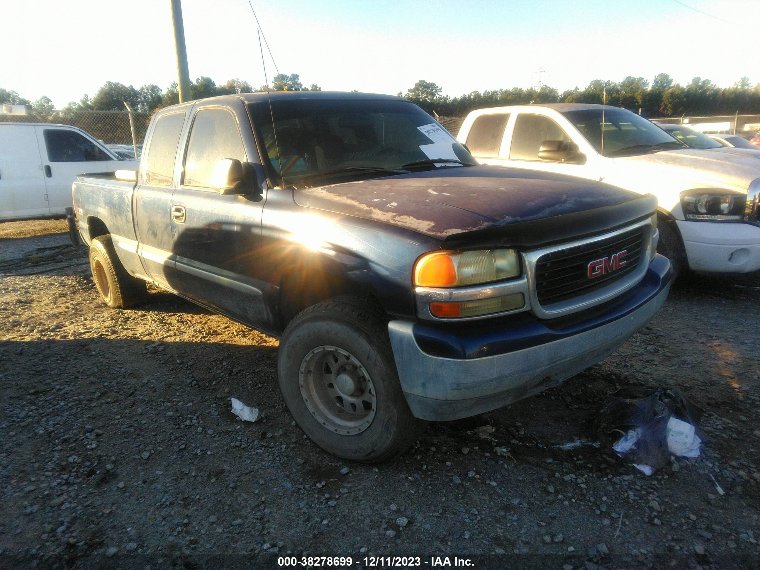 gmc sierra 2002 1gtek19v12e183273