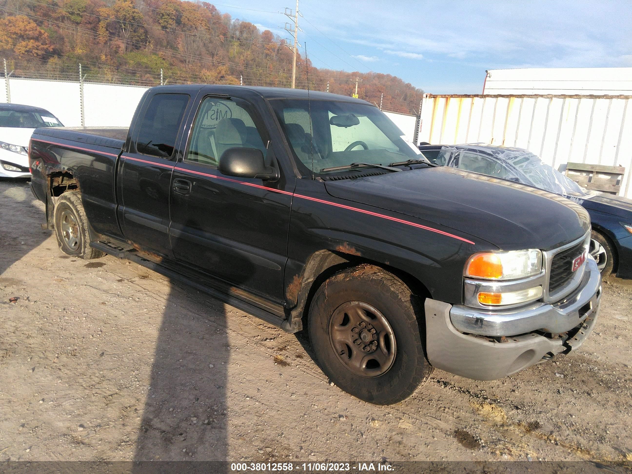 gmc sierra 2003 1gtek19v13e269281