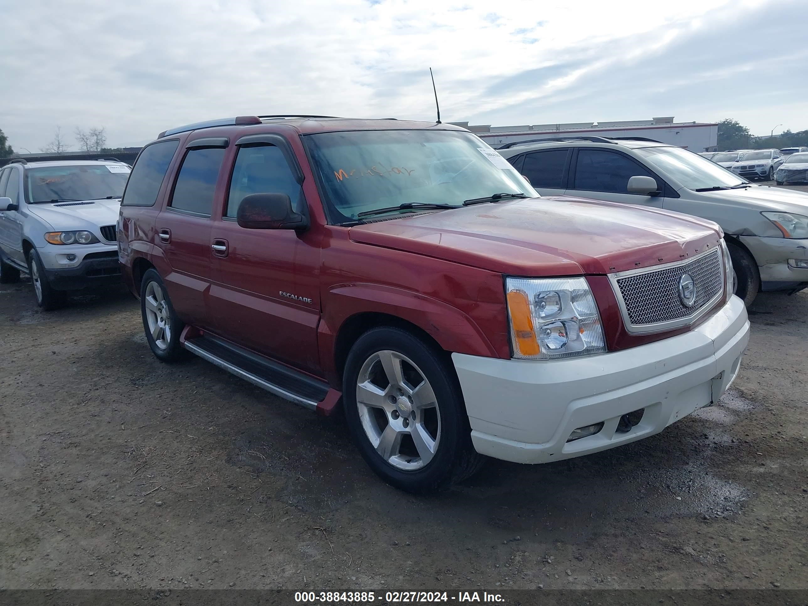 cadillac escalade 2002 1gyec63t62r212979