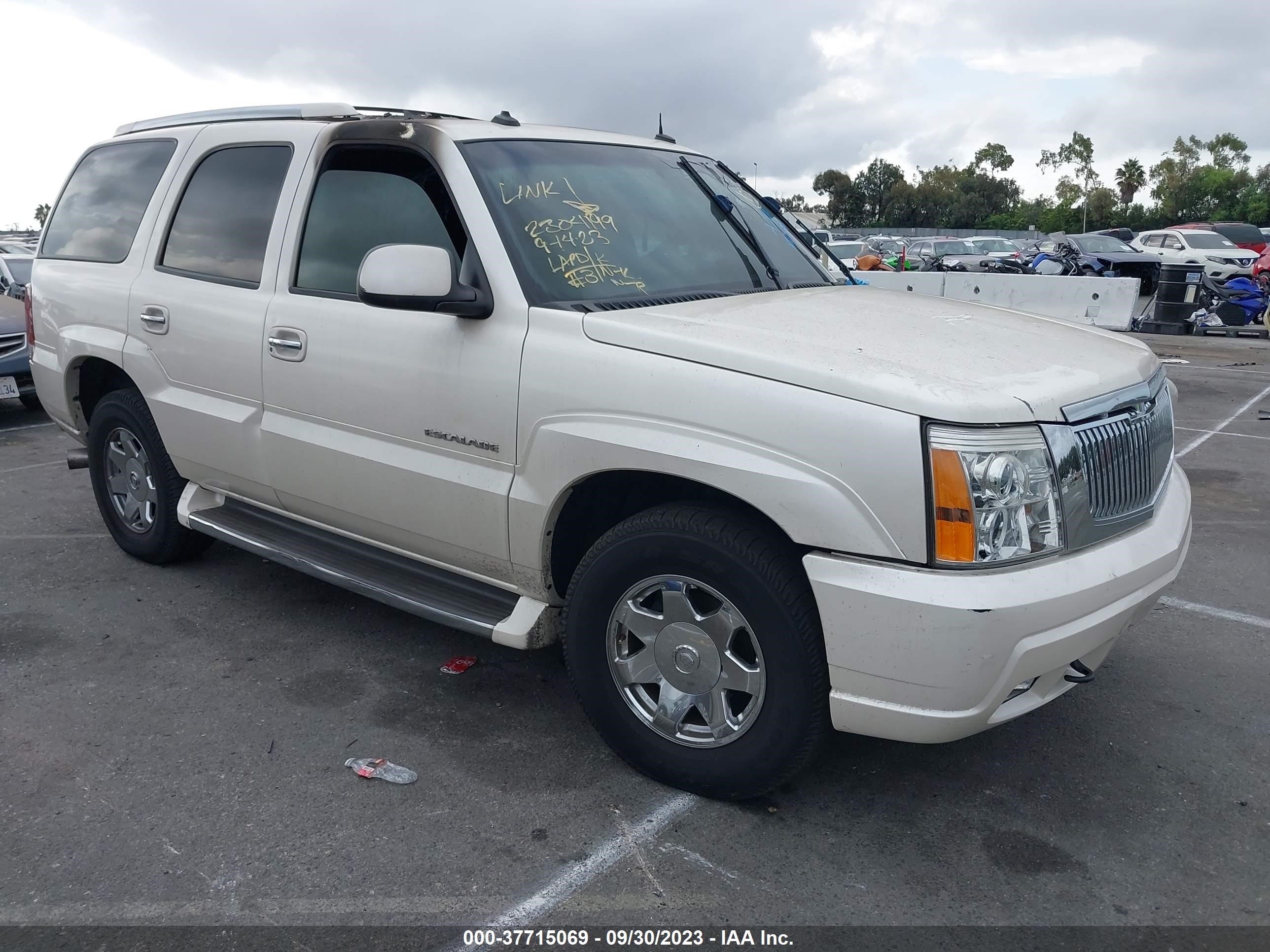 cadillac escalade 2003 1gyek63n53r161089