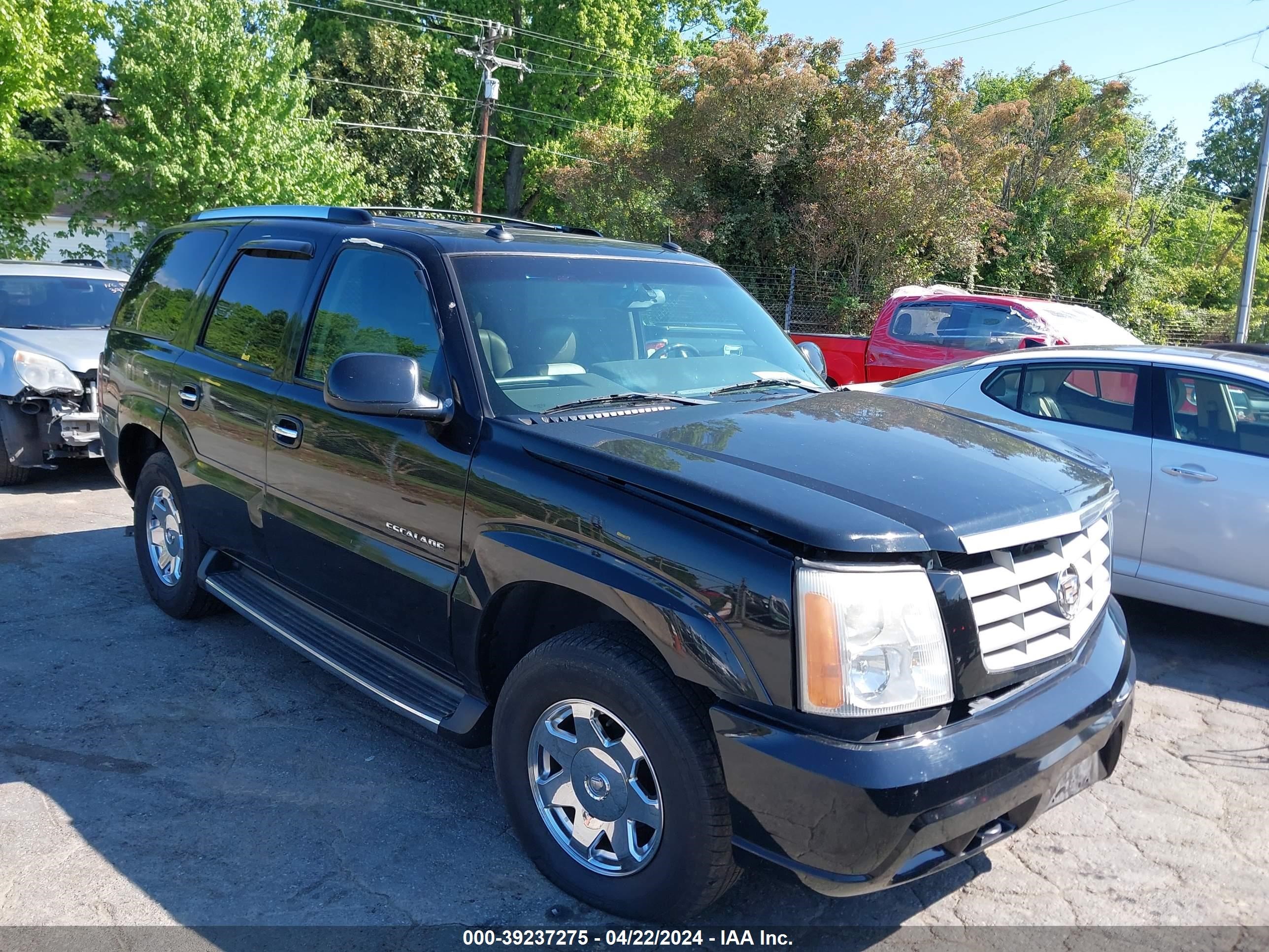 cadillac escalade 2003 1gyek63n53r252170