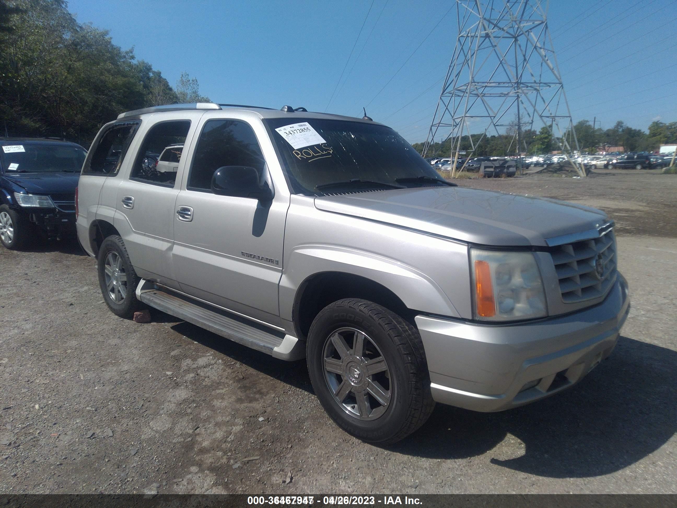 cadillac escalade 2005 1gyek63n95r205694