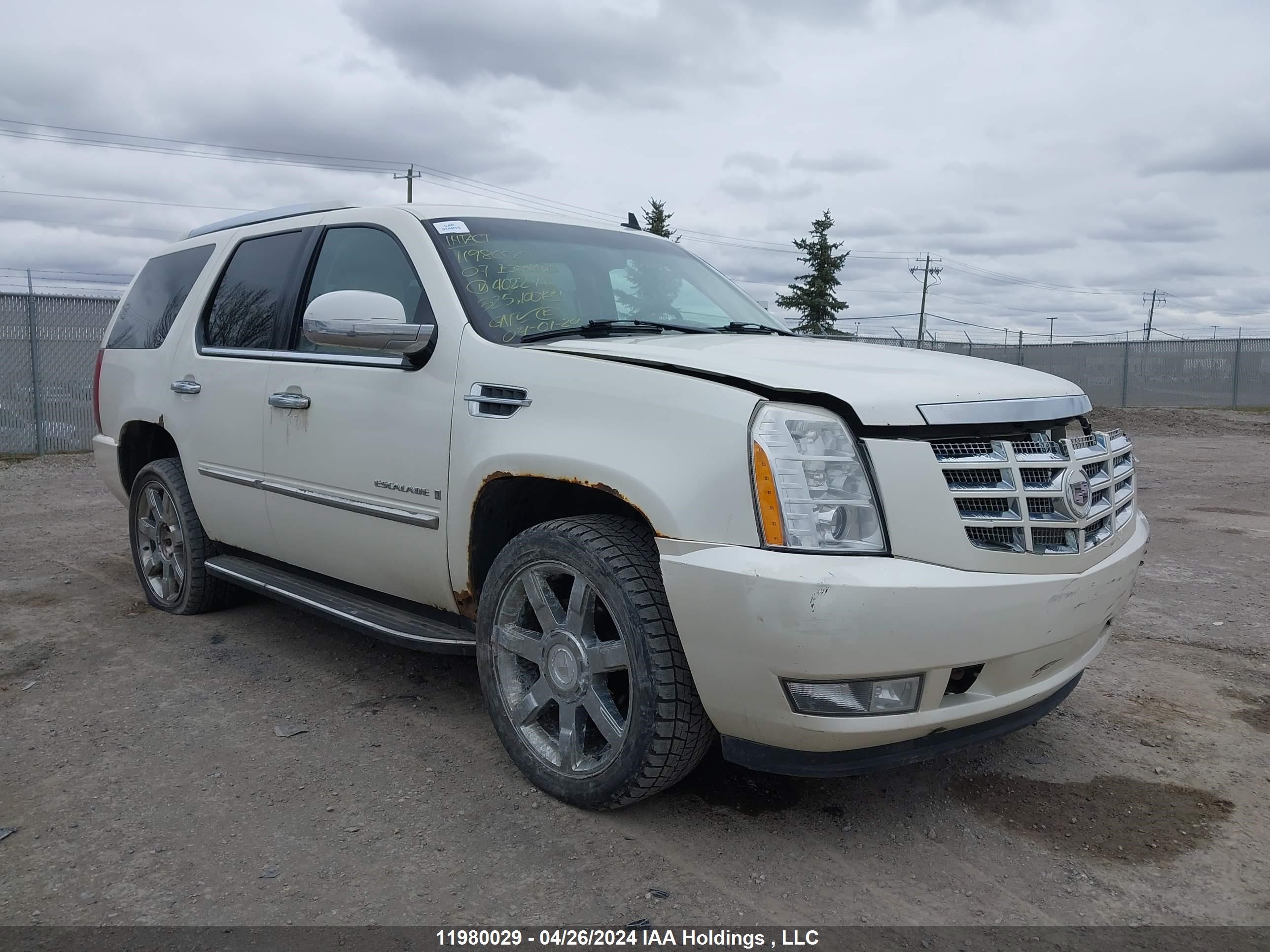 cadillac escalade 2007 1gyfk63897r402298