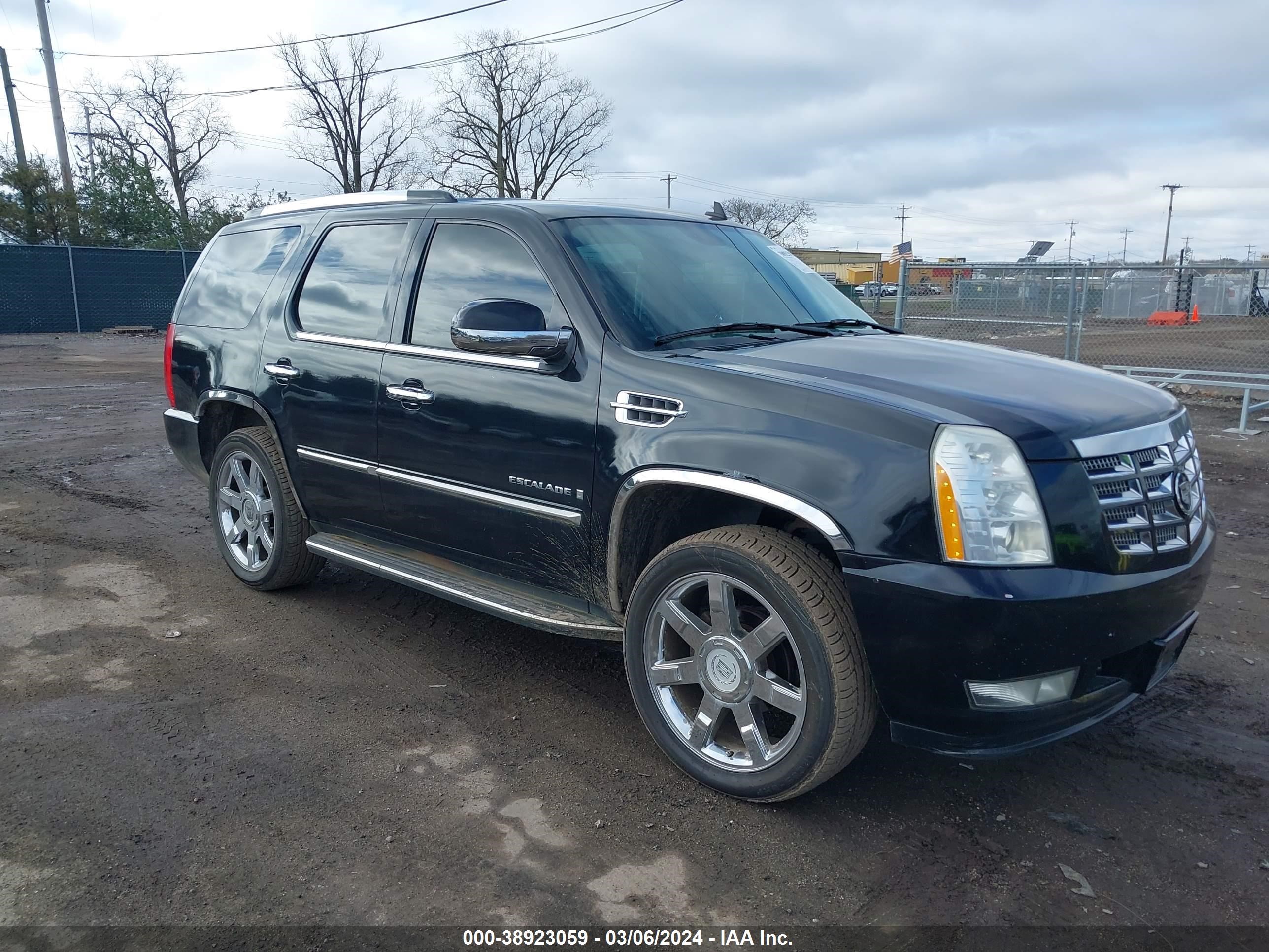 cadillac escalade 2007 1gyfk638x7r351300