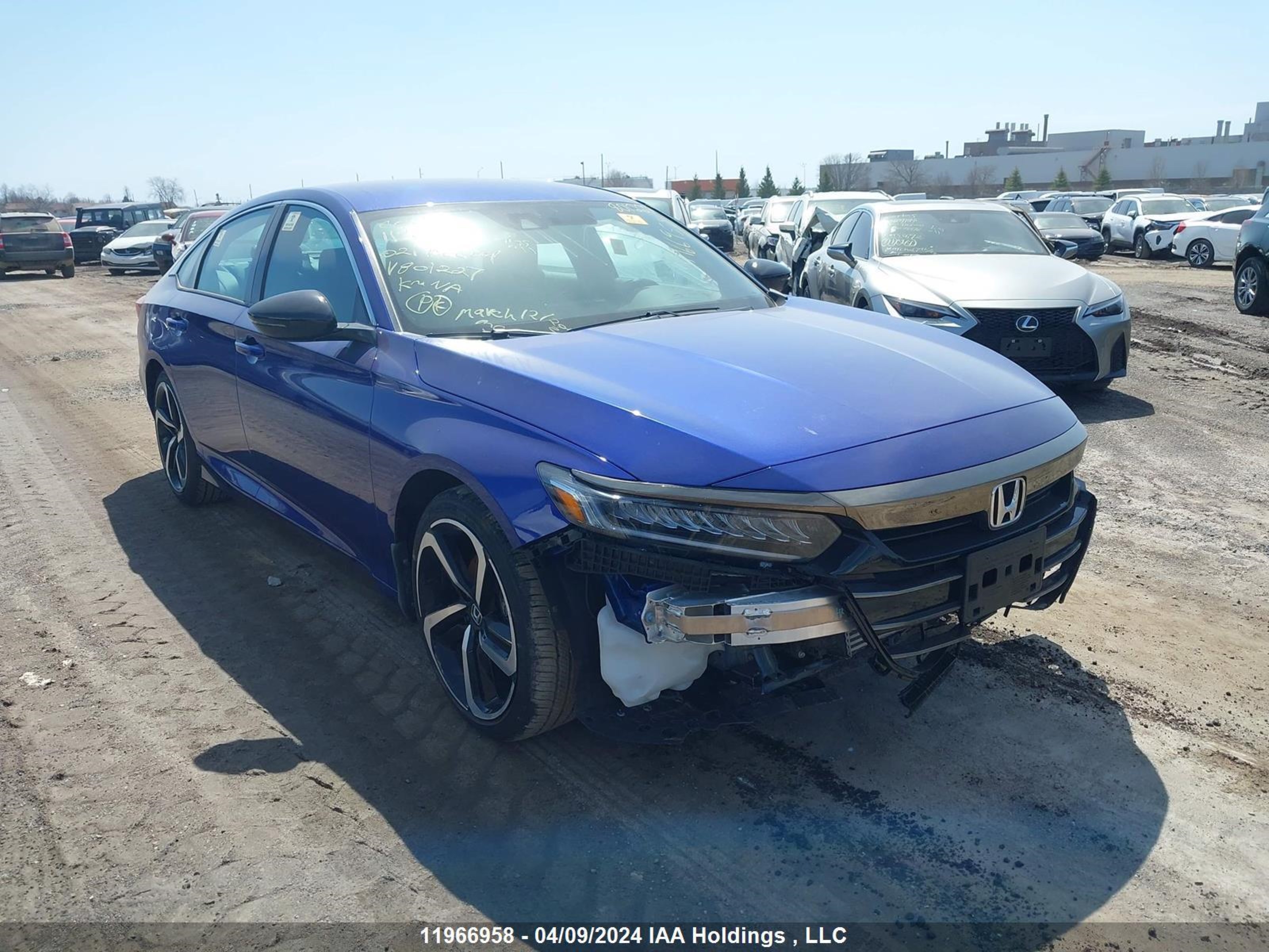 honda accord 2021 1hgcv1f21ma801227