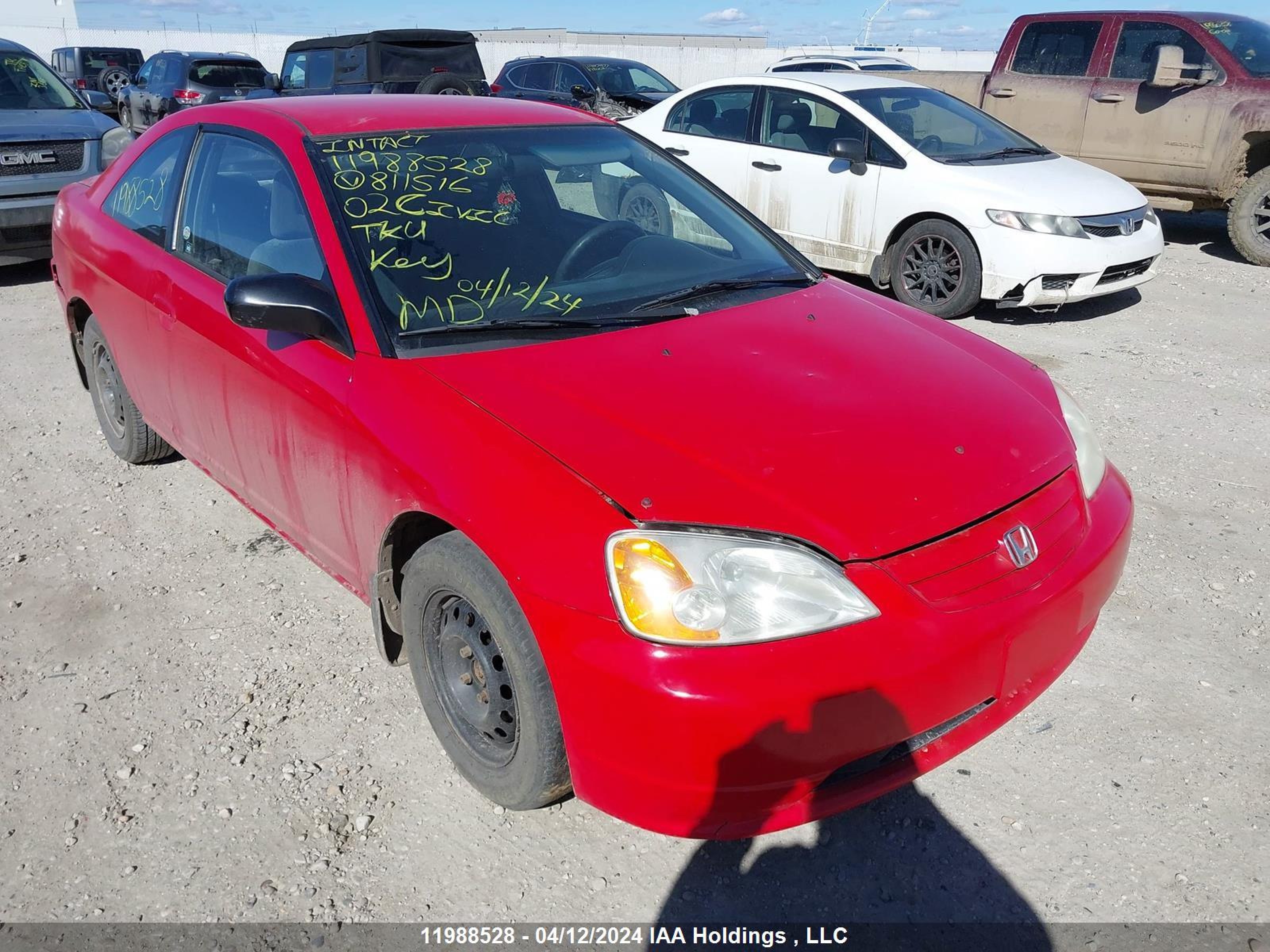 honda civic 2002 1hgem21582l811516