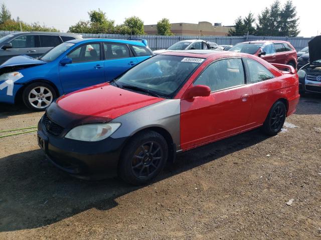 honda civic ex 2005 1hgem21985l810034