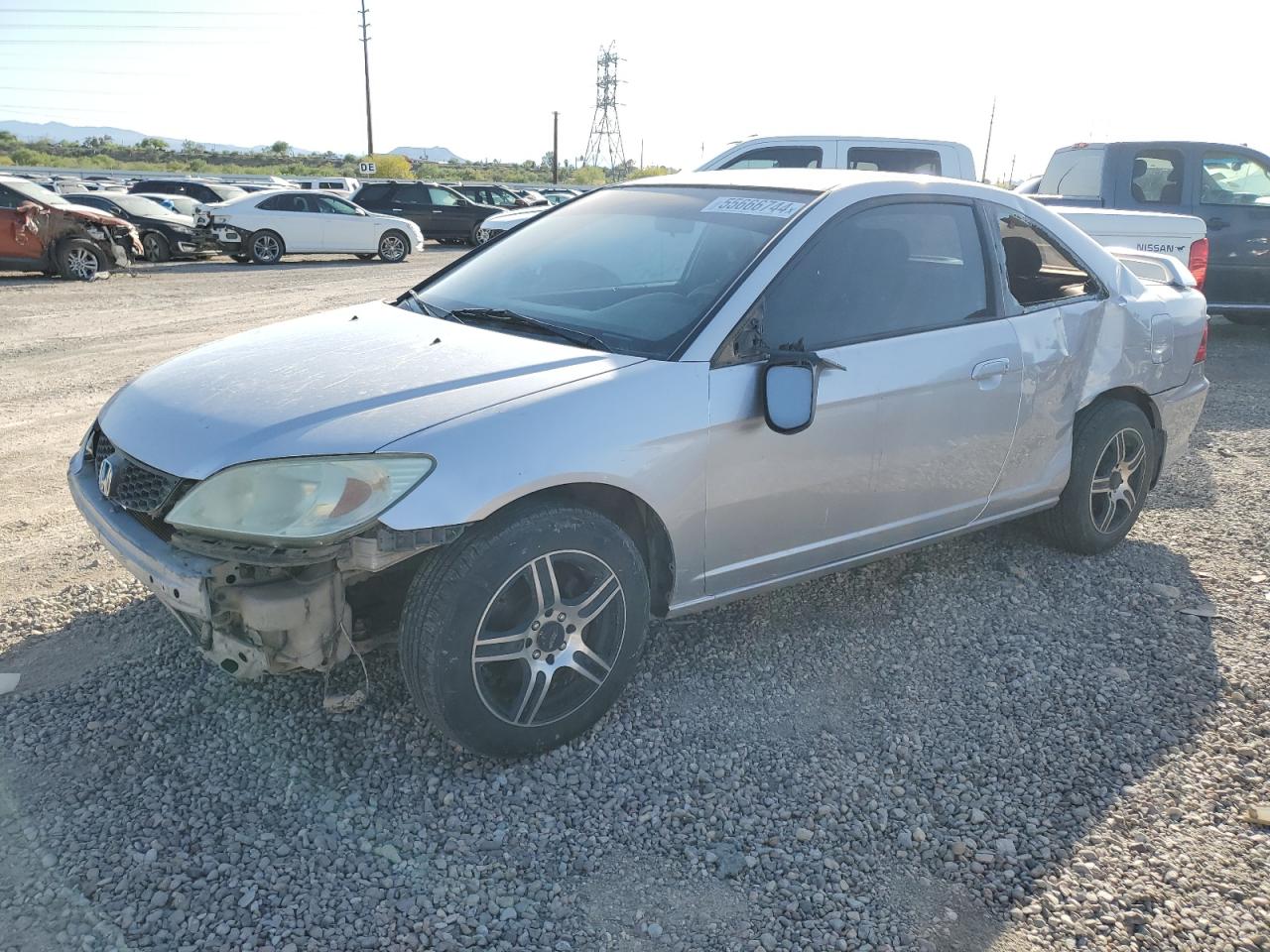 honda civic 2005 1hgem22505l001557