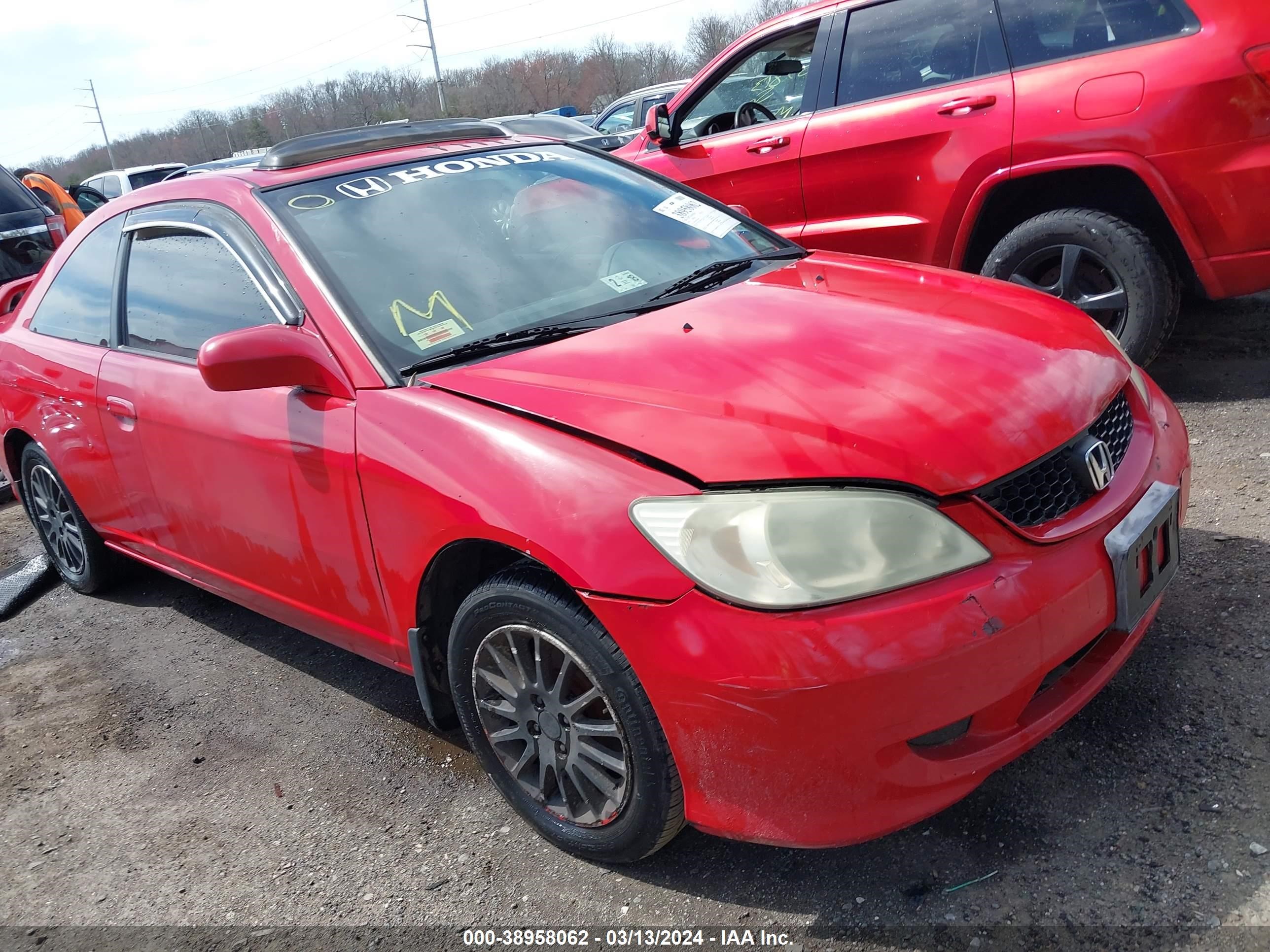 honda civic 2005 1hgem22995l015654