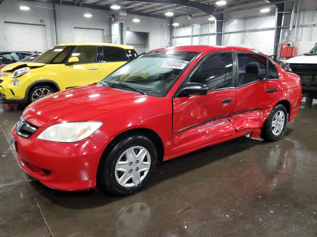 honda civic dx v 2005 1hges16335l029040