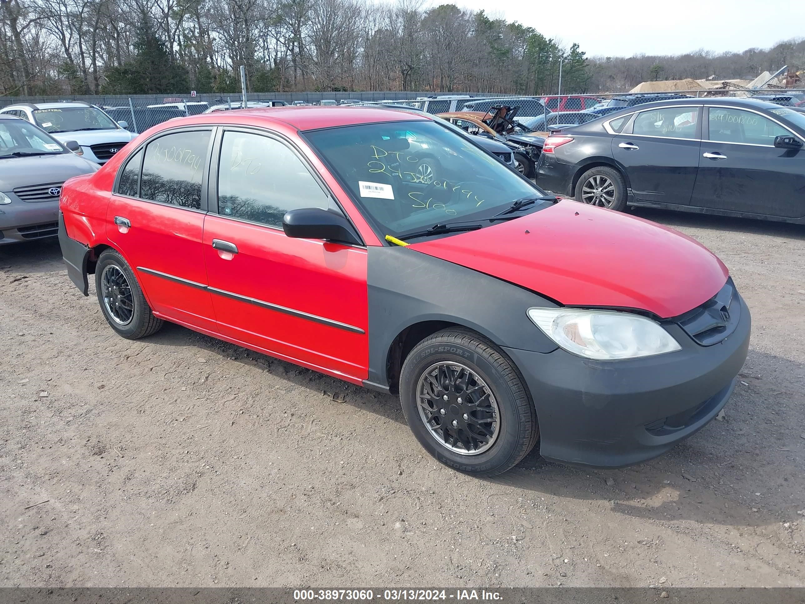 honda civic 2005 1hges16395l003820