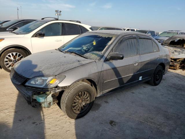 honda civic dx v 2005 1hges163x5l003731