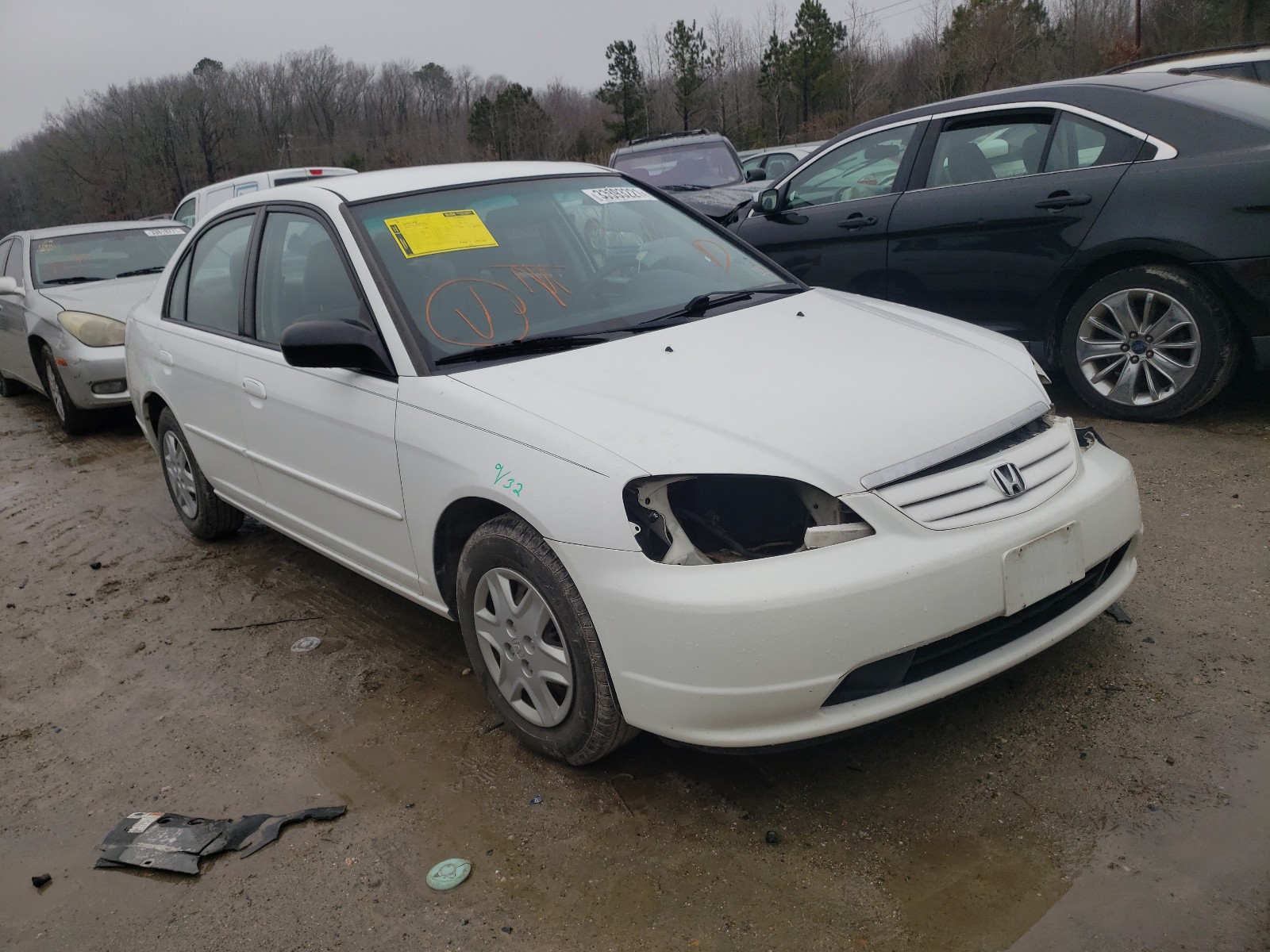 honda civic lx 2003 1hges16533l020367