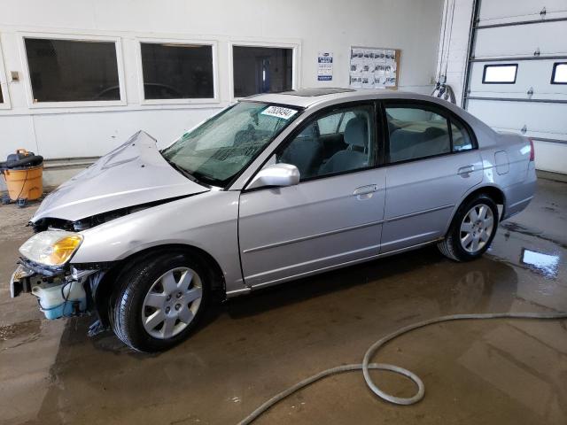 honda civic ex 2001 1hges25741l071155