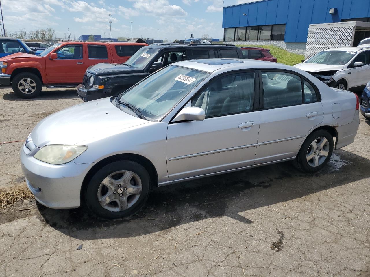 honda civic 2005 1hges26735l007791