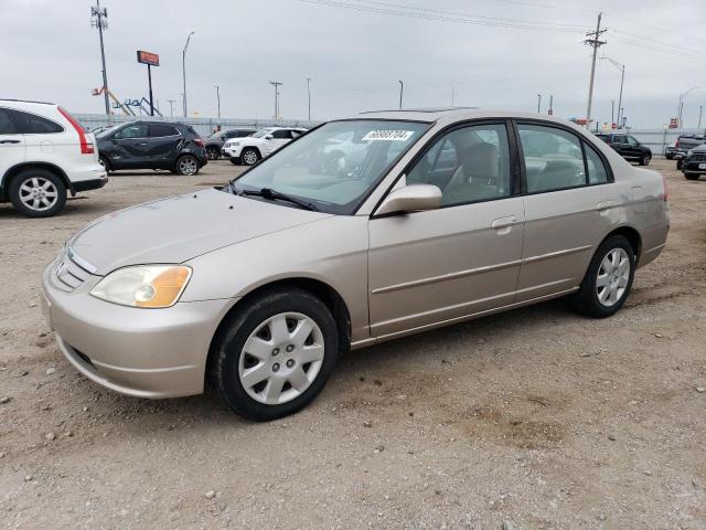 honda civic ex 2001 1hges26771l075800