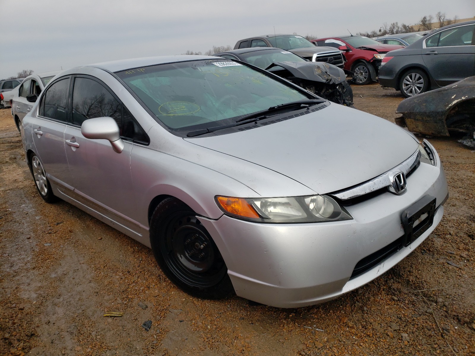 honda civic lx 2007 1hgfa15527l130163