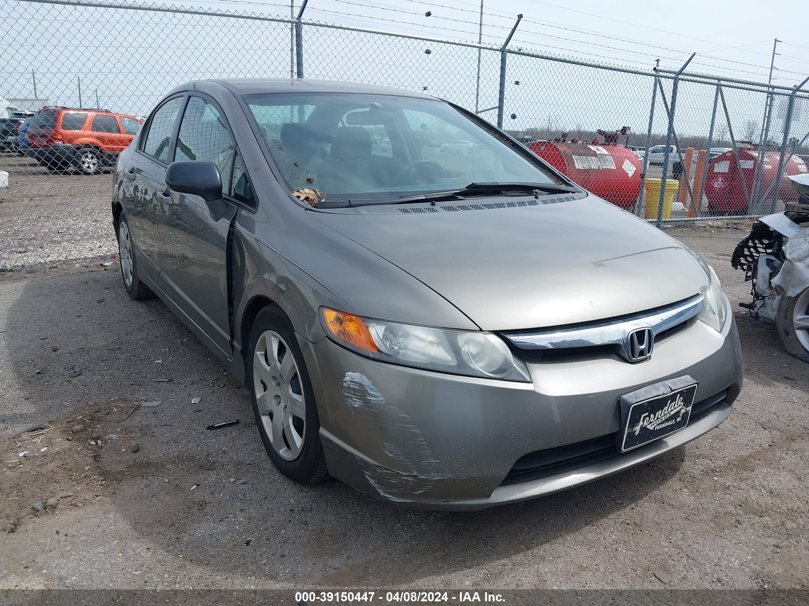 honda civic 2007 1hgfa16527l051848