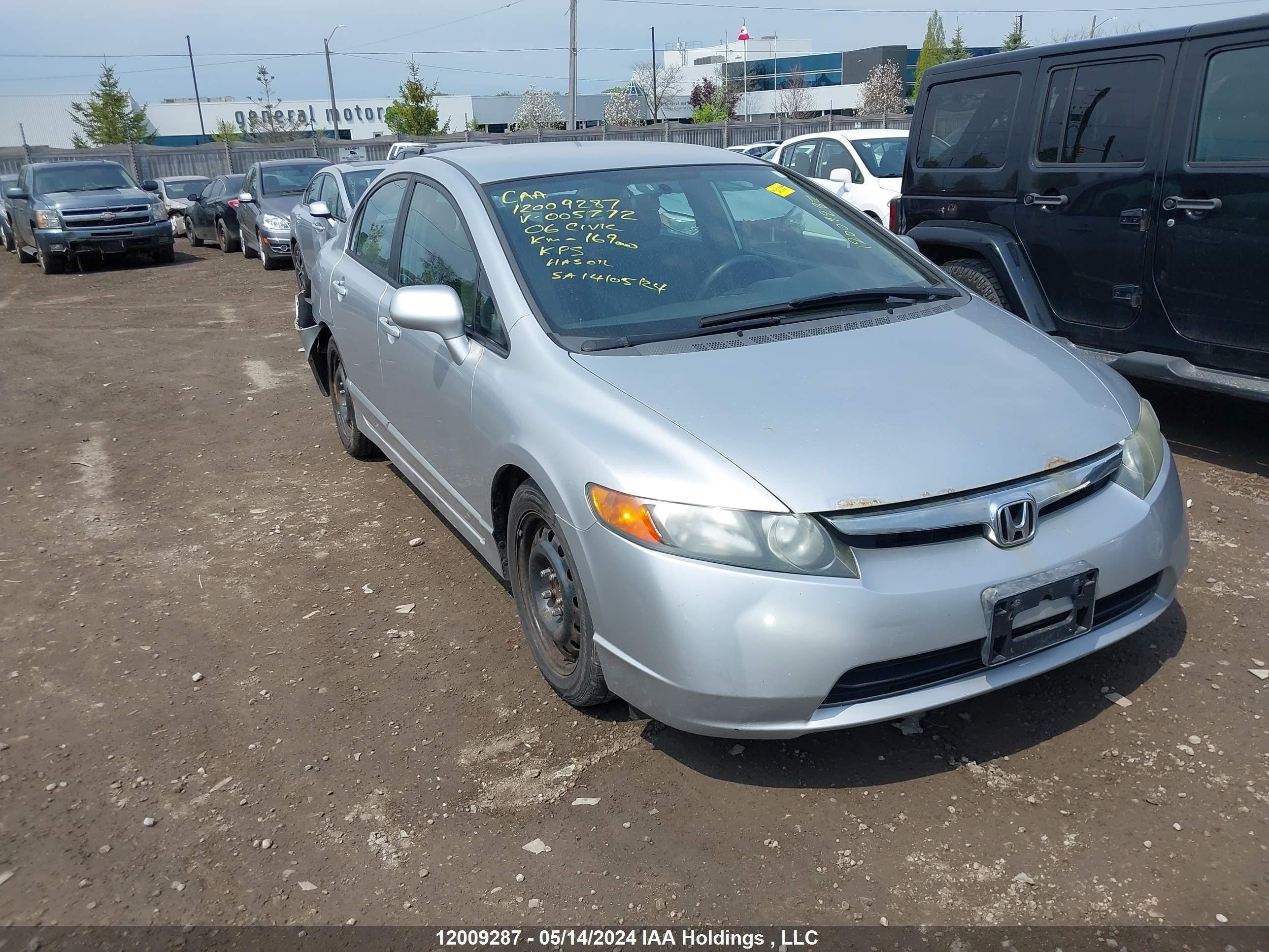 honda civic 2006 1hgfa16596l005772