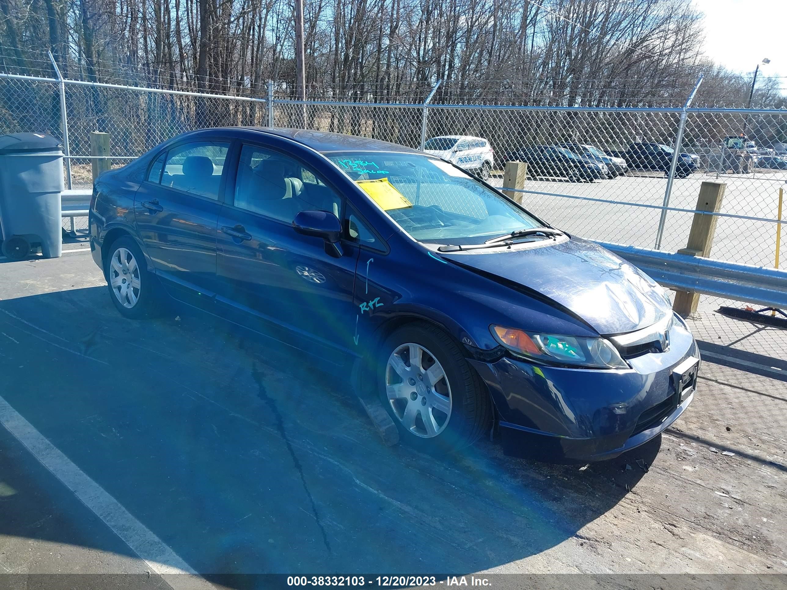 honda civic 2007 1hgfa16597l127758