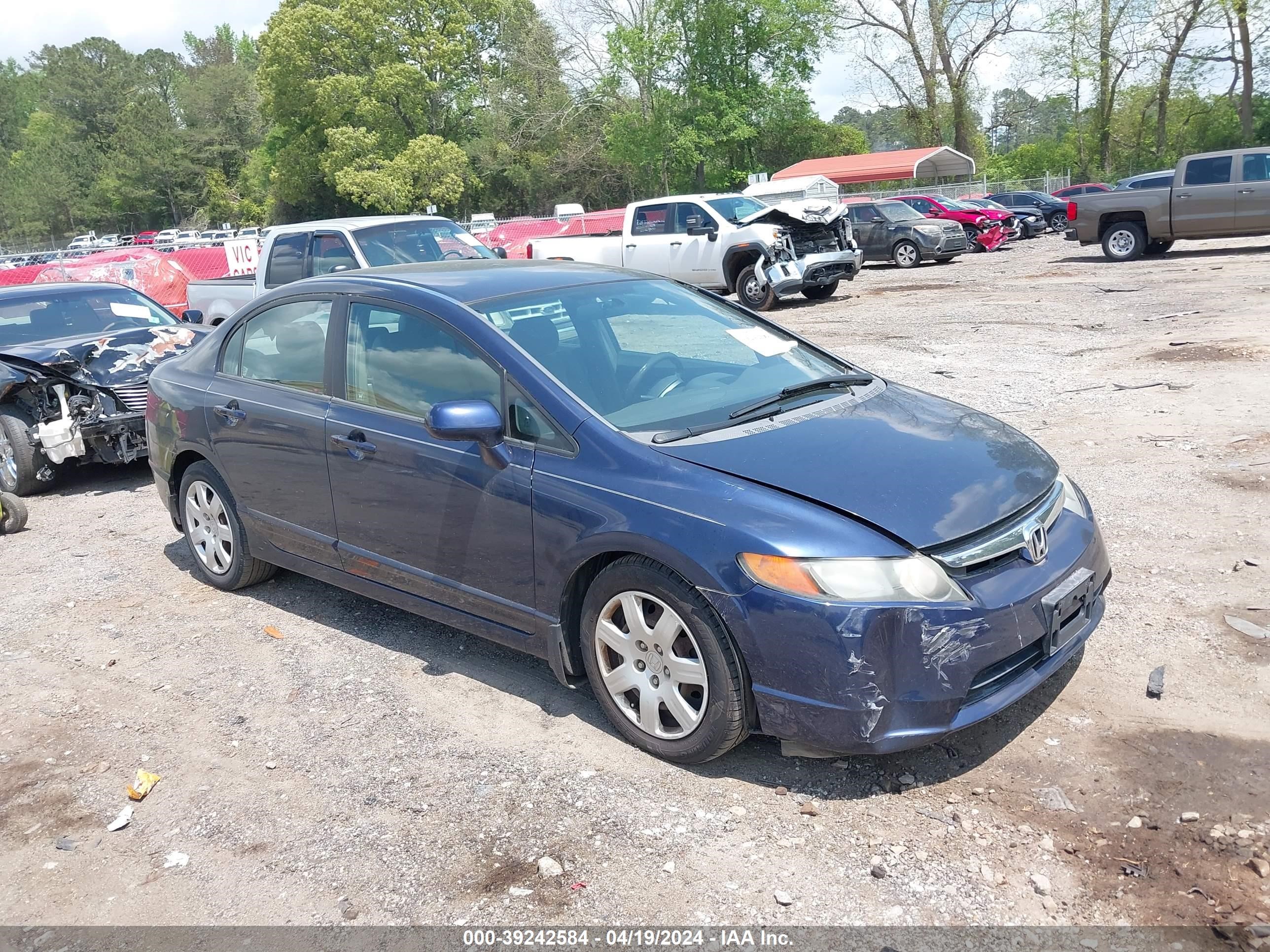 honda civic 2007 1hgfa16597l133124