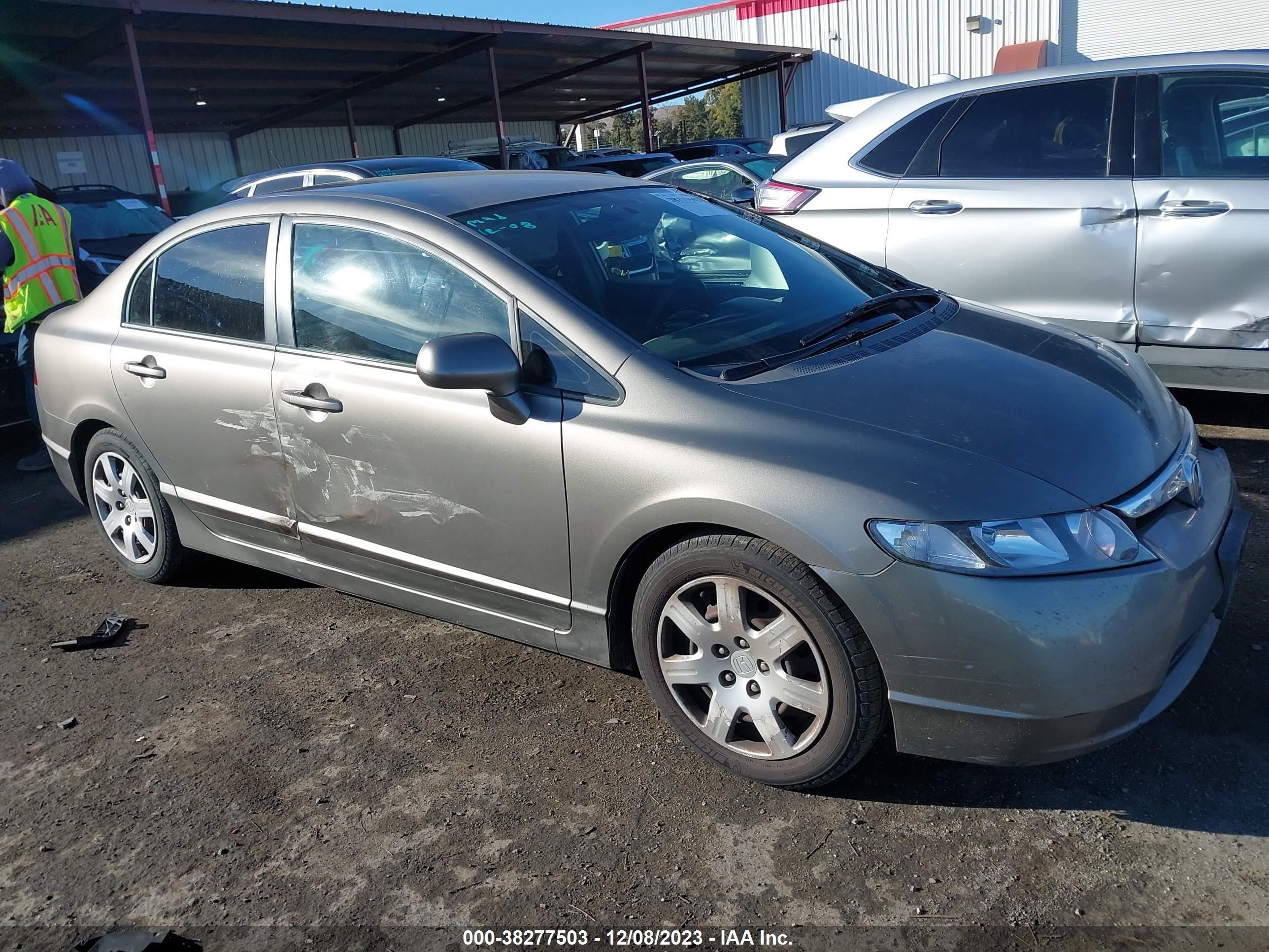 honda civic 2007 1hgfa165x7l067134