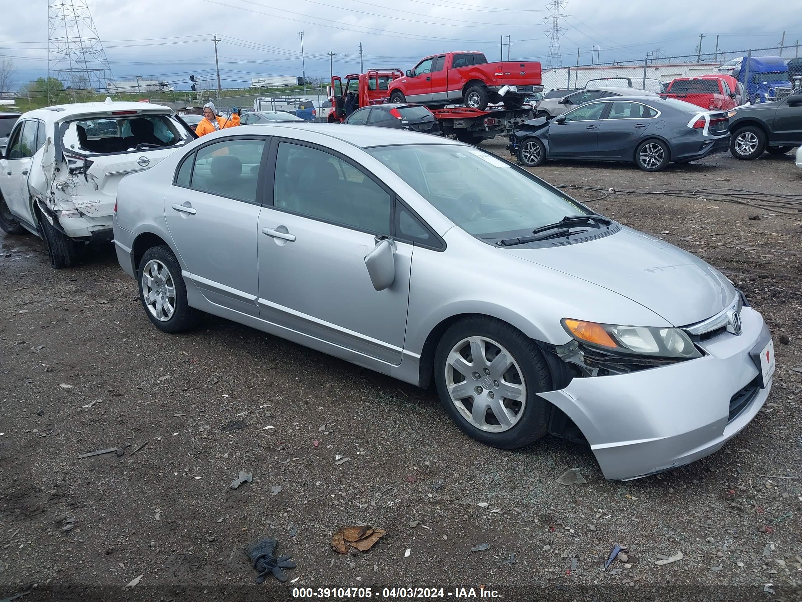 honda civic 2007 1hgfa165x7l106997