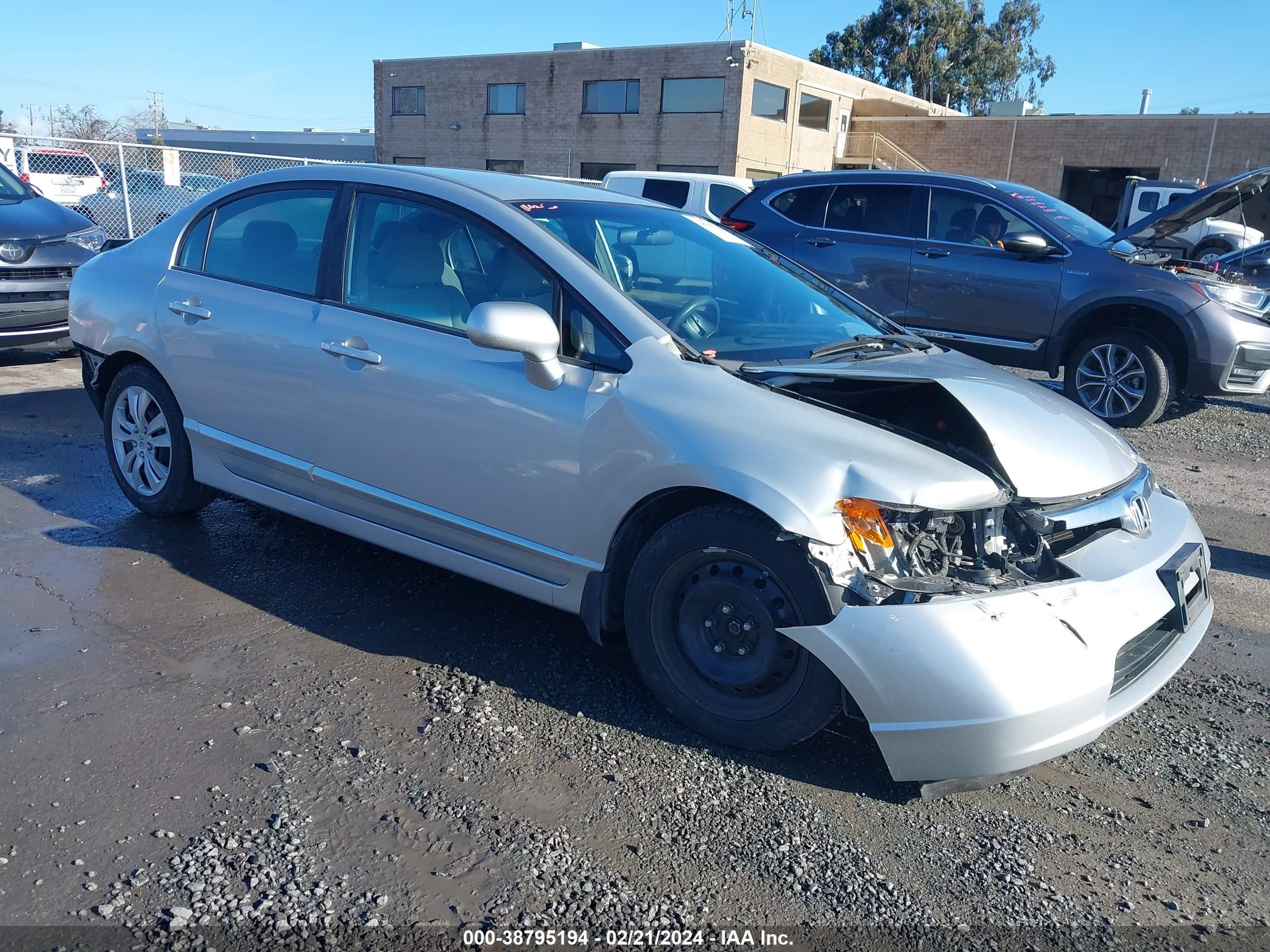 honda civic 2008 1hgfa165x8l044695