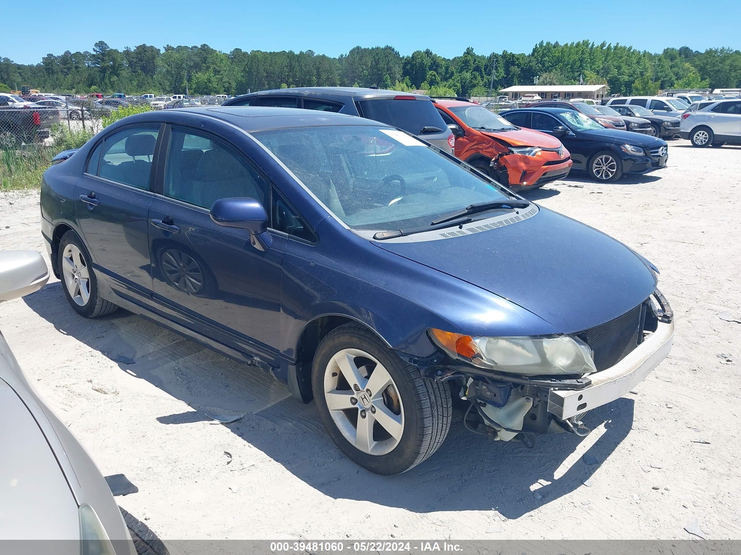 honda civic 2007 1hgfa168x7l143932