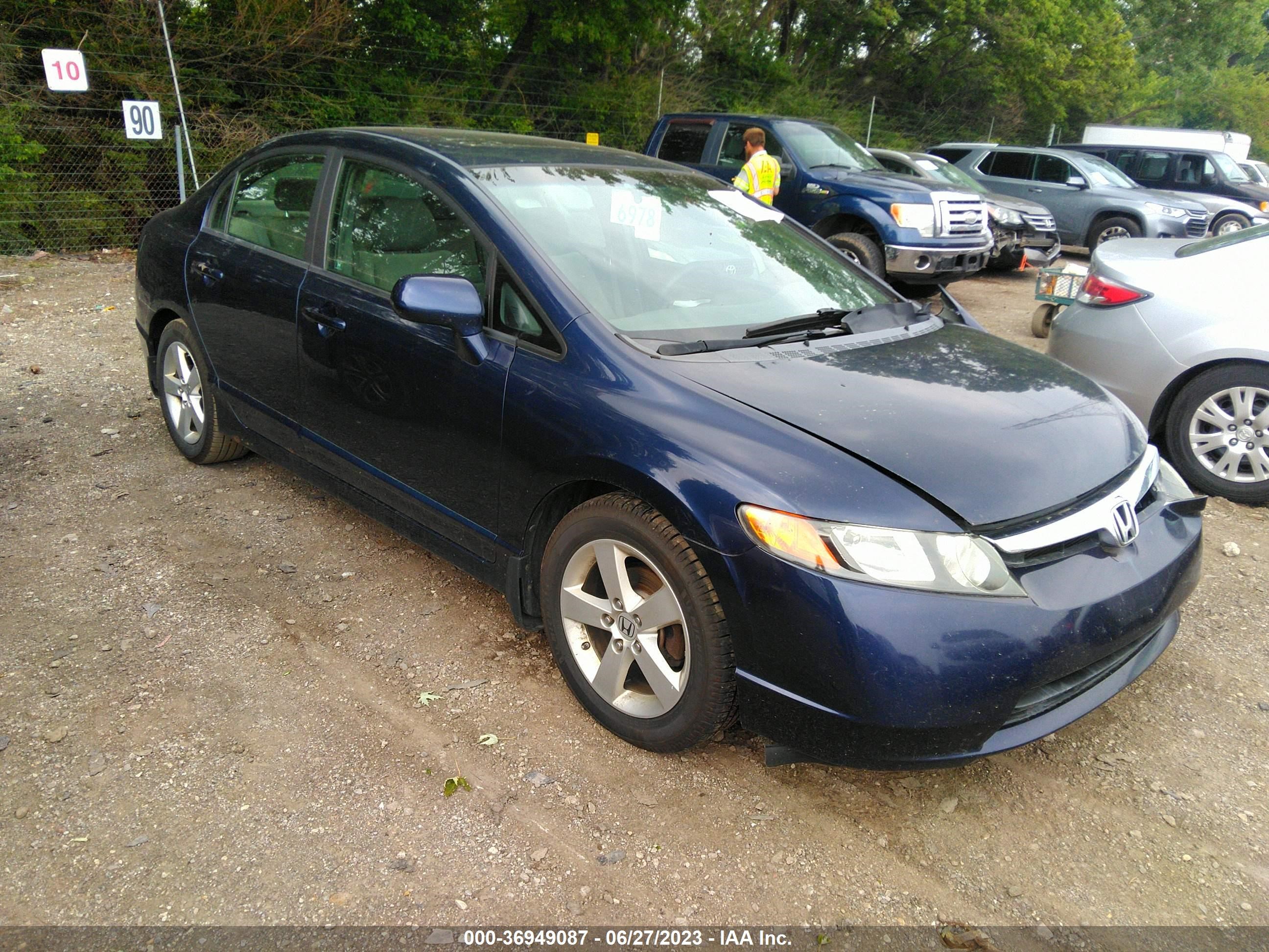 honda civic 2008 1hgfa168x8l033156