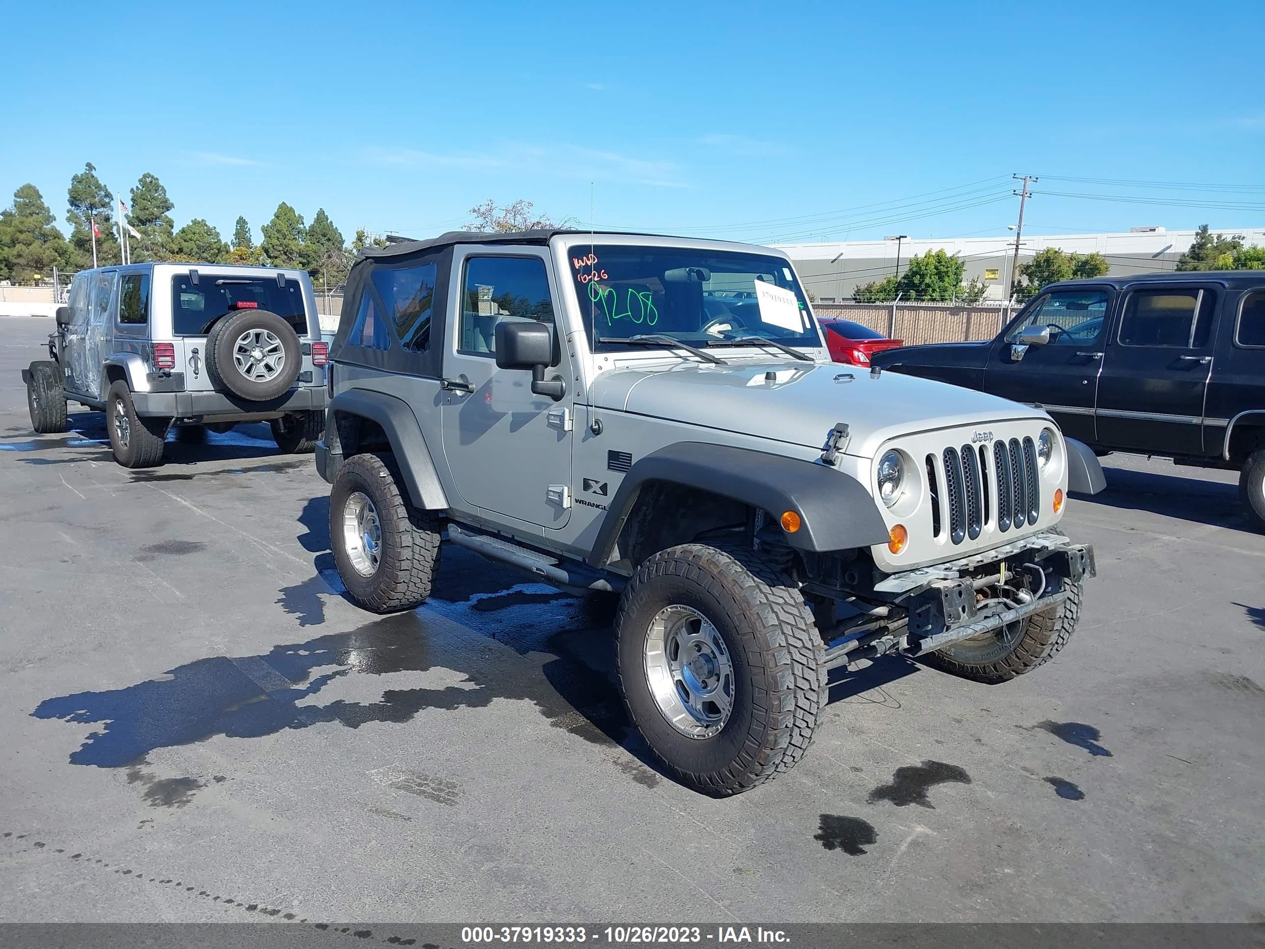 jeep wrangler 2007 1j4fa24157l108770