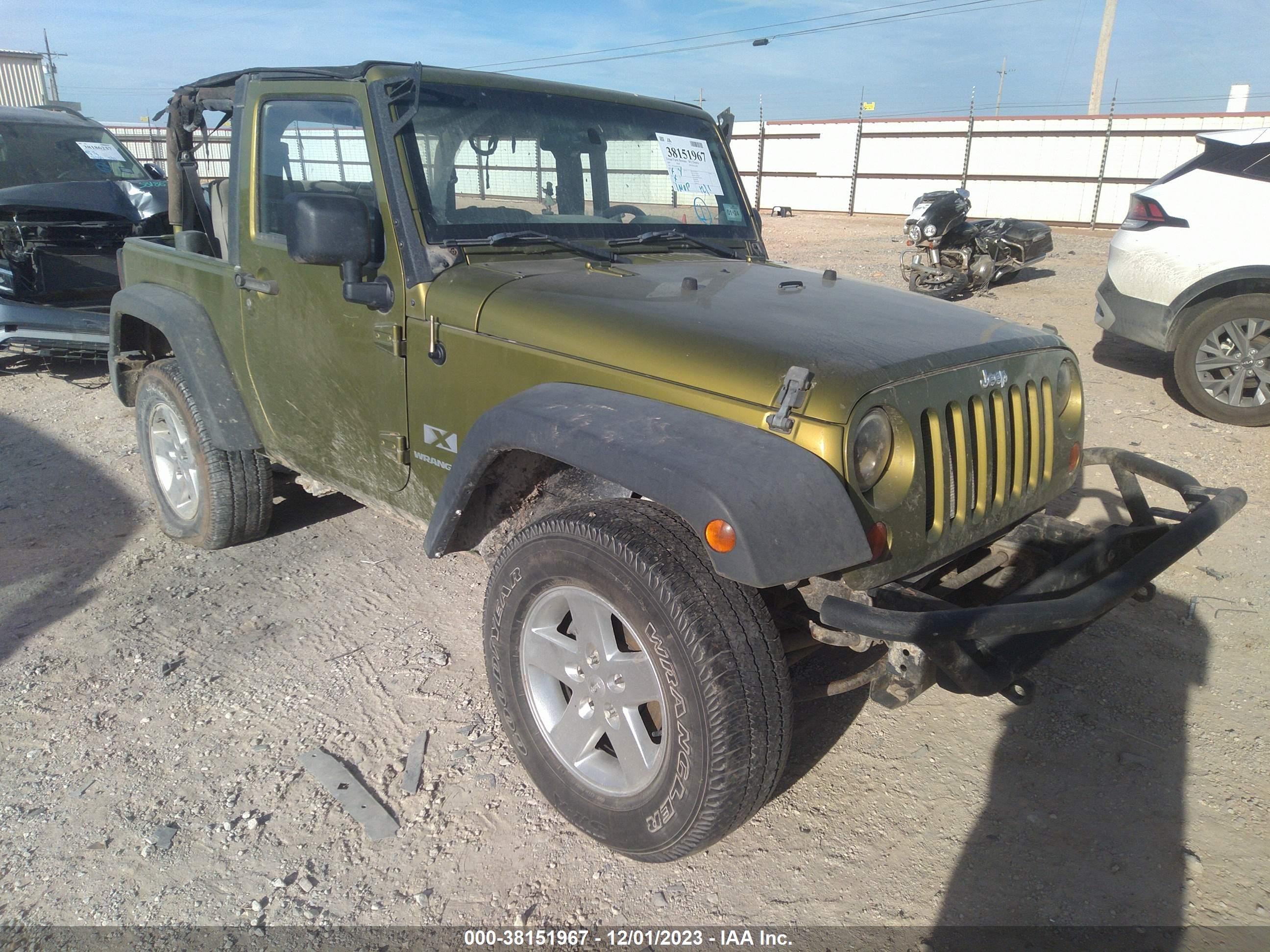 jeep wrangler 2007 1j4fa24187l125143