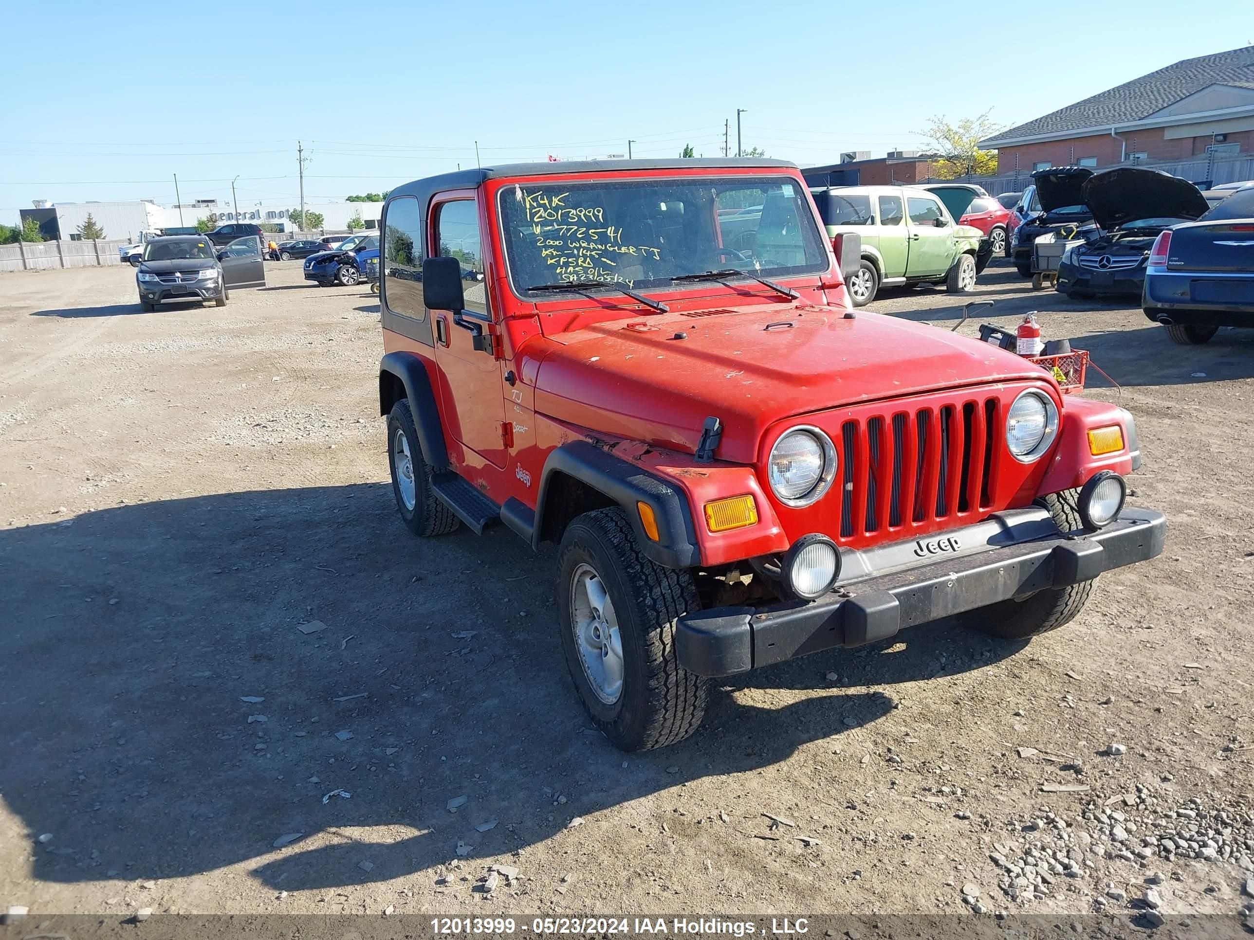 jeep wrangler 2000 1j4fa49s1yp772541