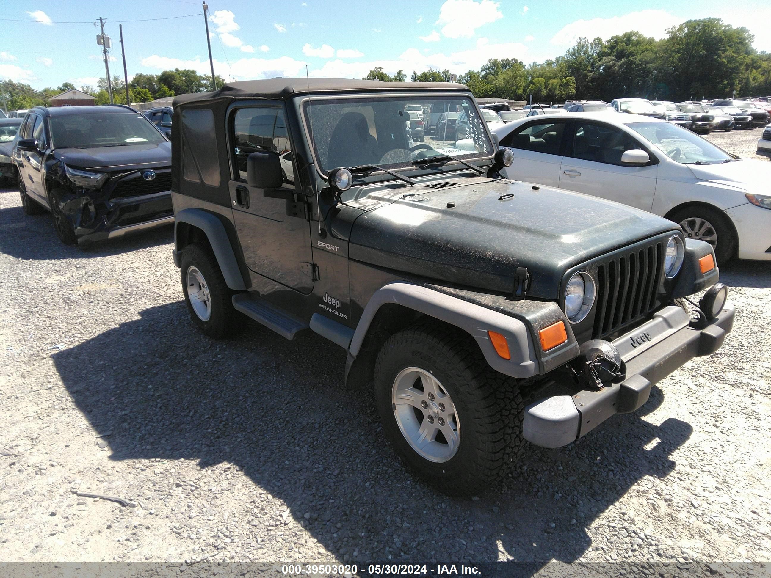 jeep wrangler 2004 1j4fa49s74p744446