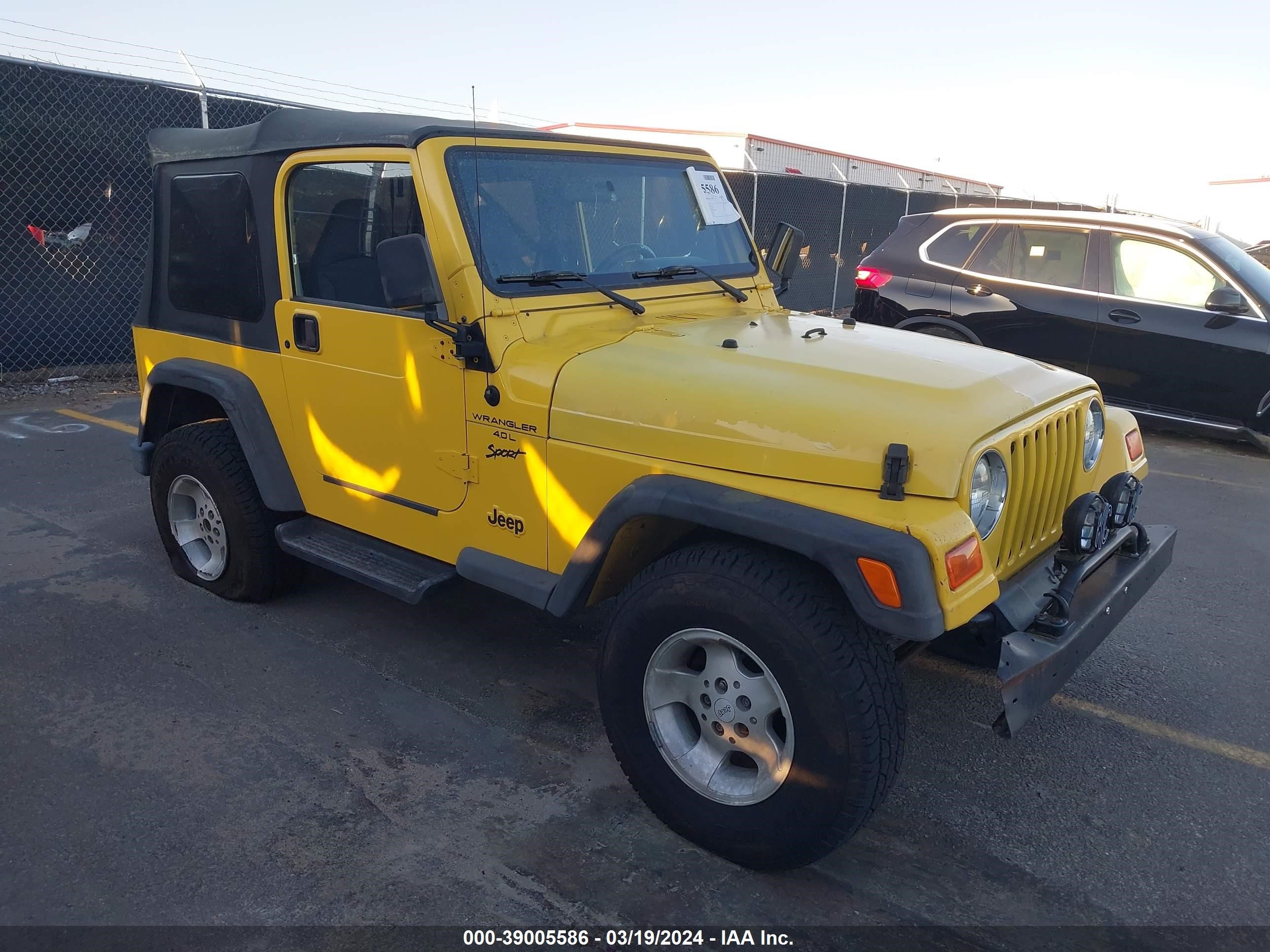 jeep wrangler 2001 1j4fa49sx1p353755