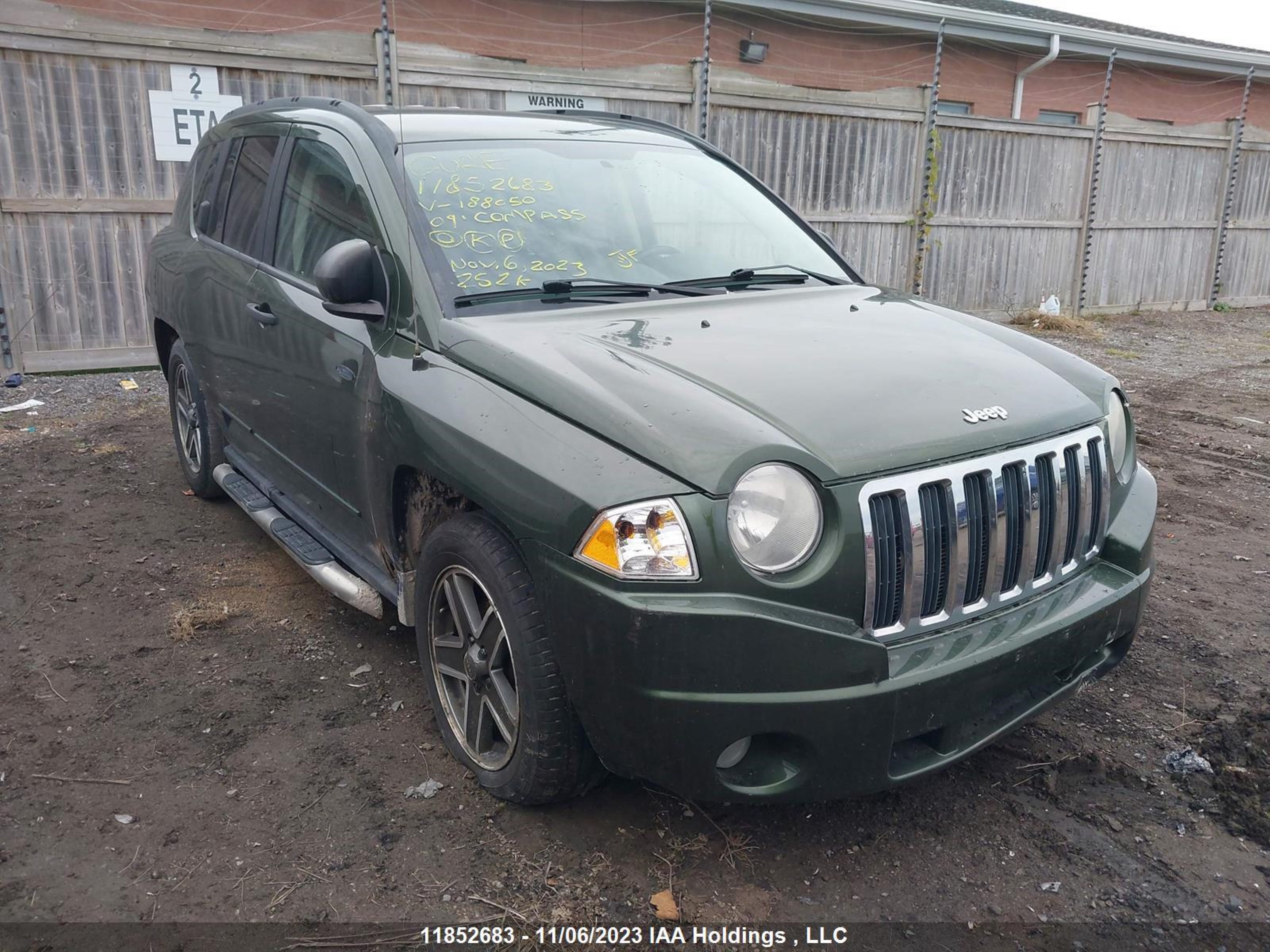 jeep compass 2009 1j4ff47bx9d188050