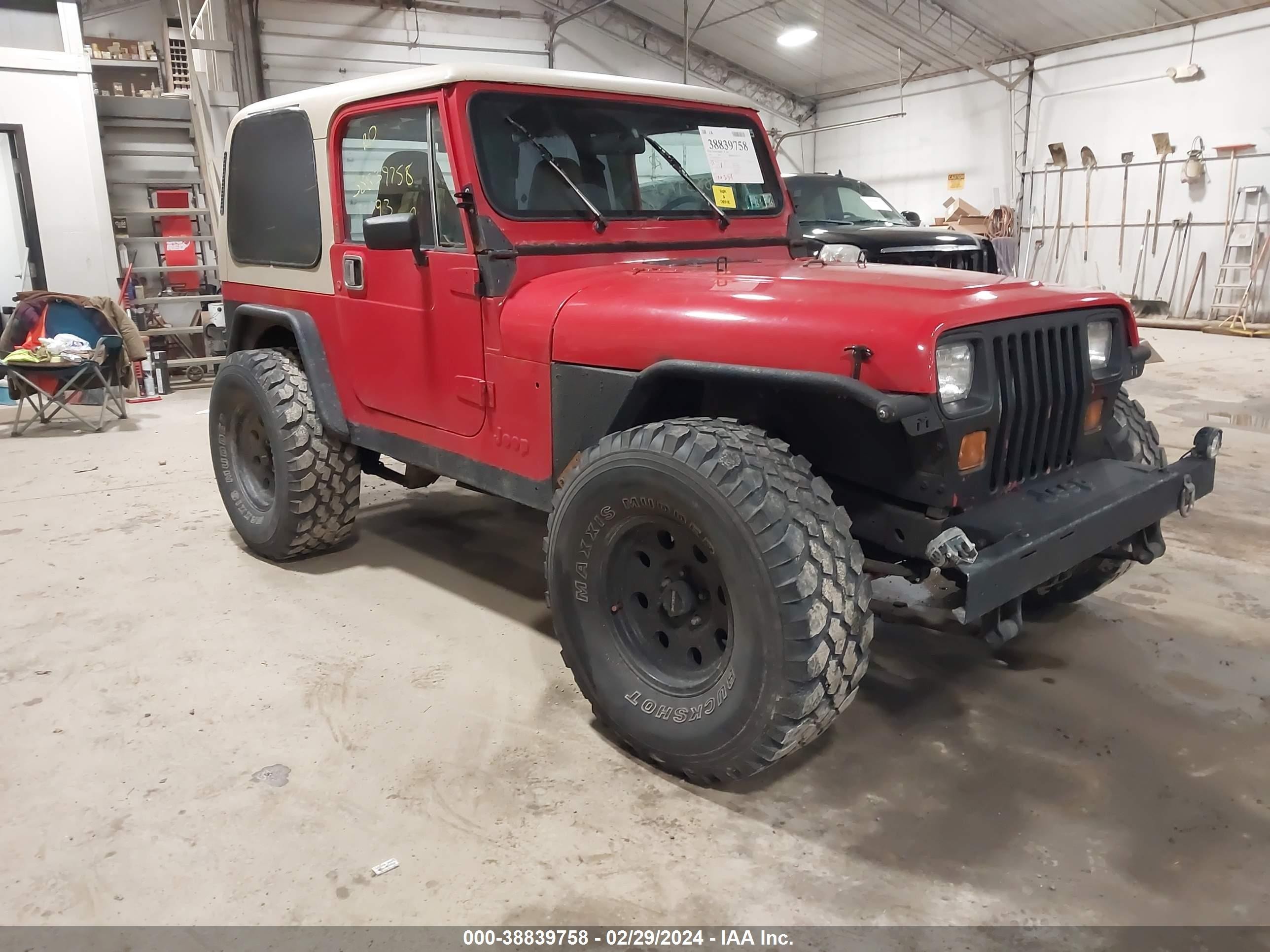 jeep wrangler 1993 1j4fy29s9pp245152