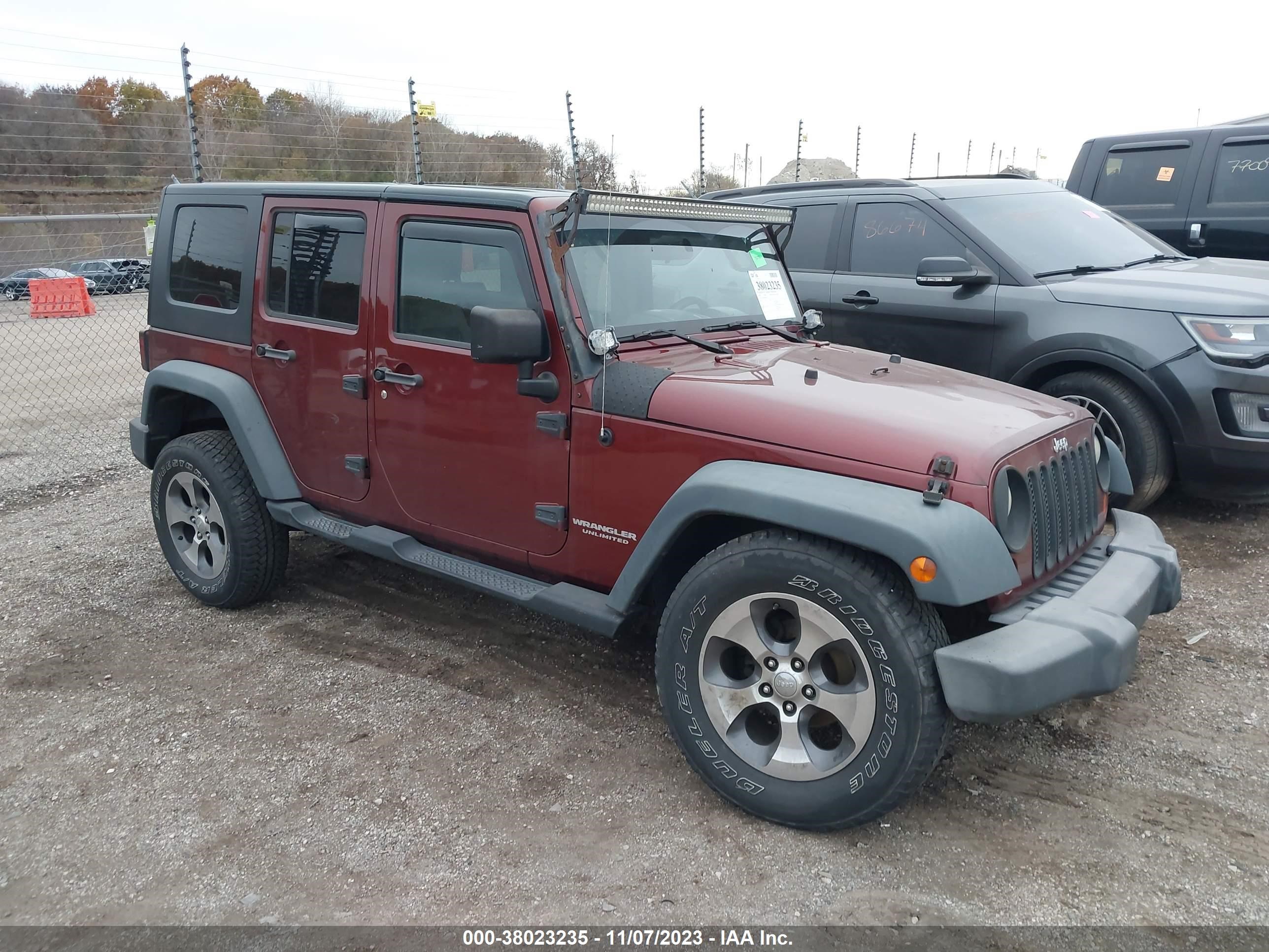 jeep wrangler 2008 1j4ga39108l544673