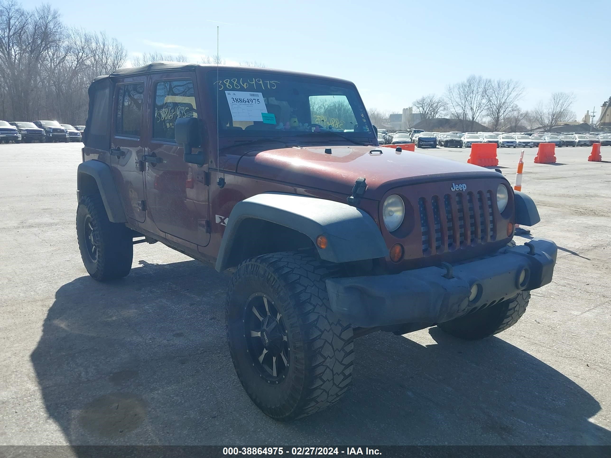 jeep wrangler 2008 1j4ga391x8l607469