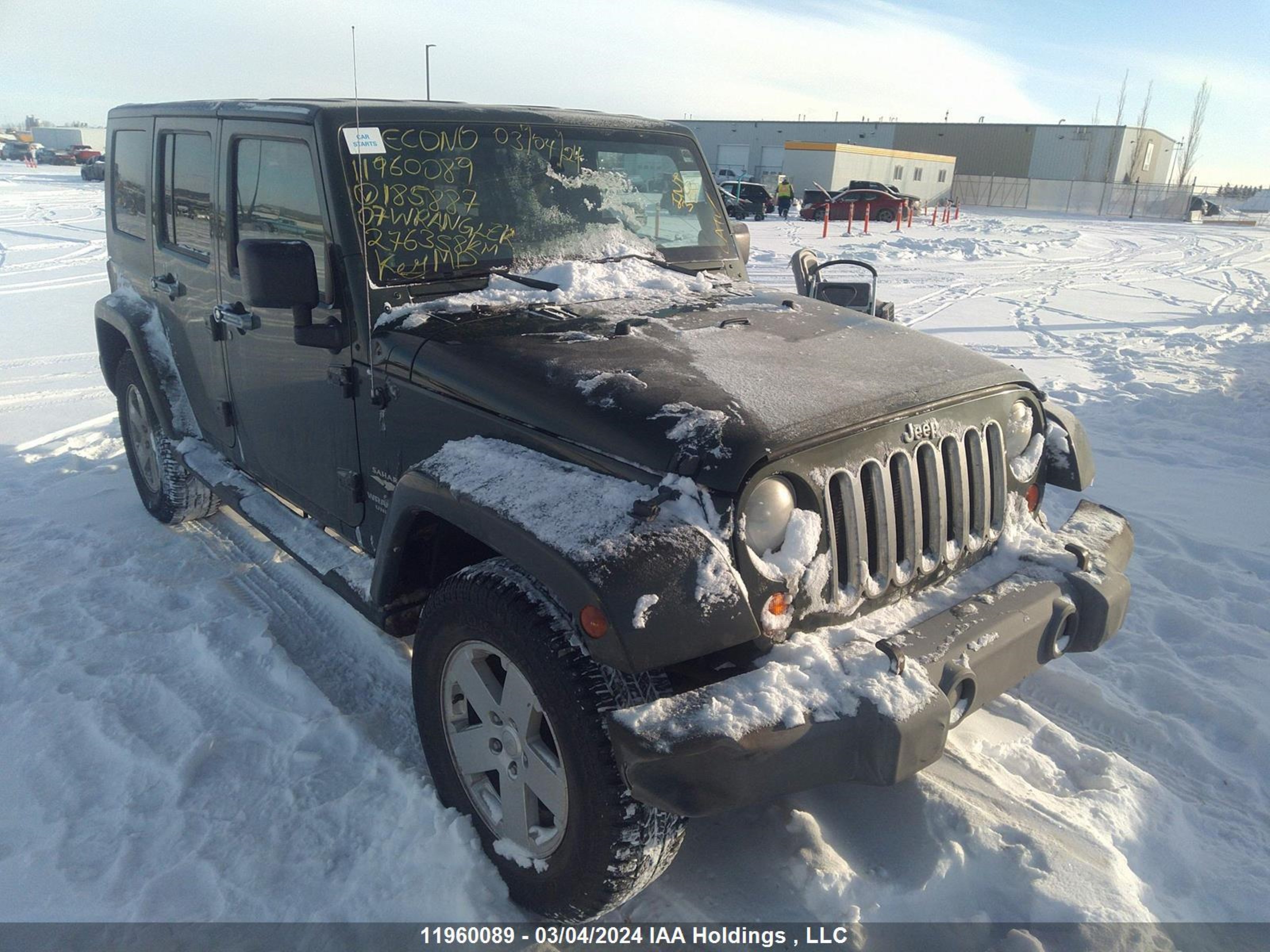 jeep wrangler 2007 1j4ga59167l185887