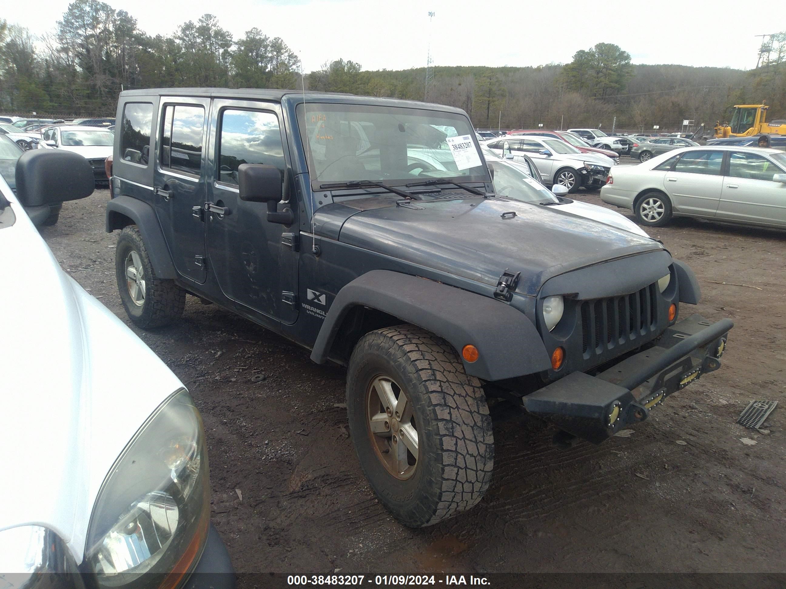 jeep wrangler 2007 1j4gb39137l118830