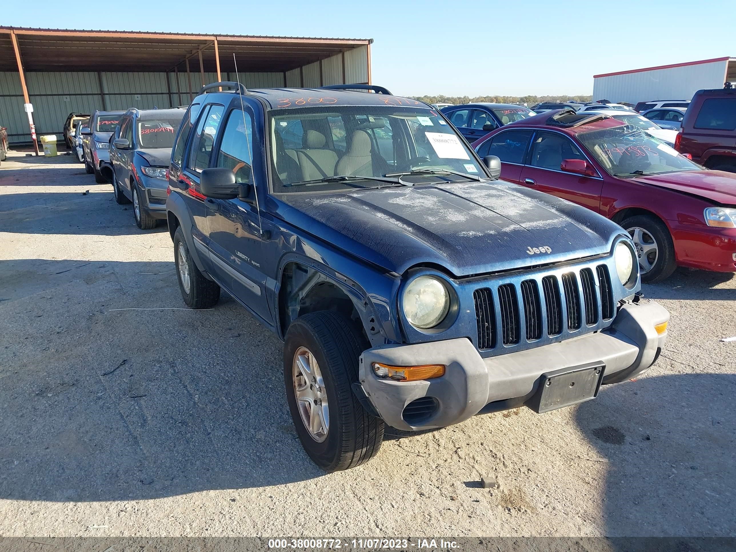 jeep liberty (north america) 2003 1j4gk48k33w600691