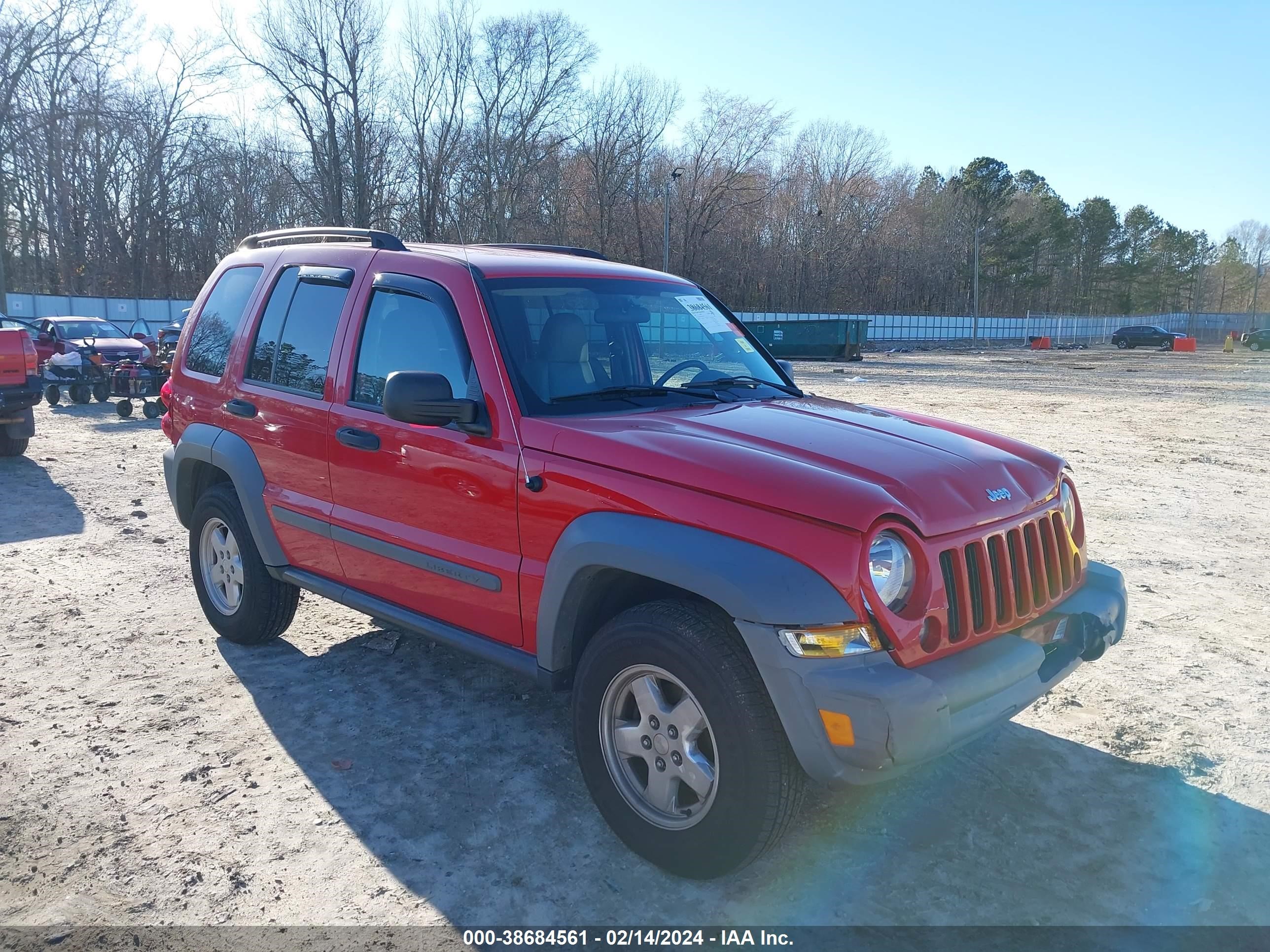 jeep liberty (north america) 2005 1j4gk48k45w627014